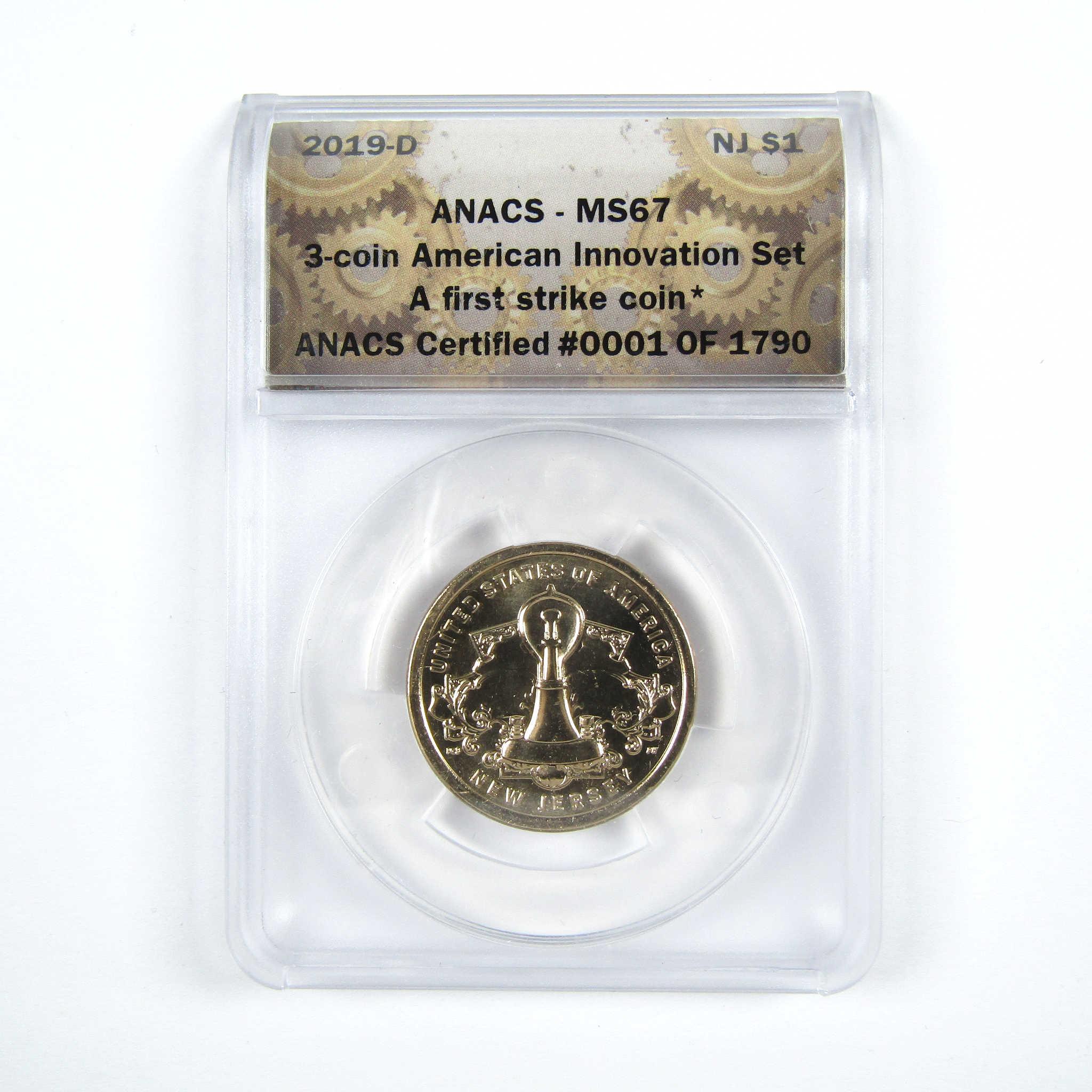 2019 PDS Light Bulb American Innovation Dollar Set ANACS SKU:CPC6116