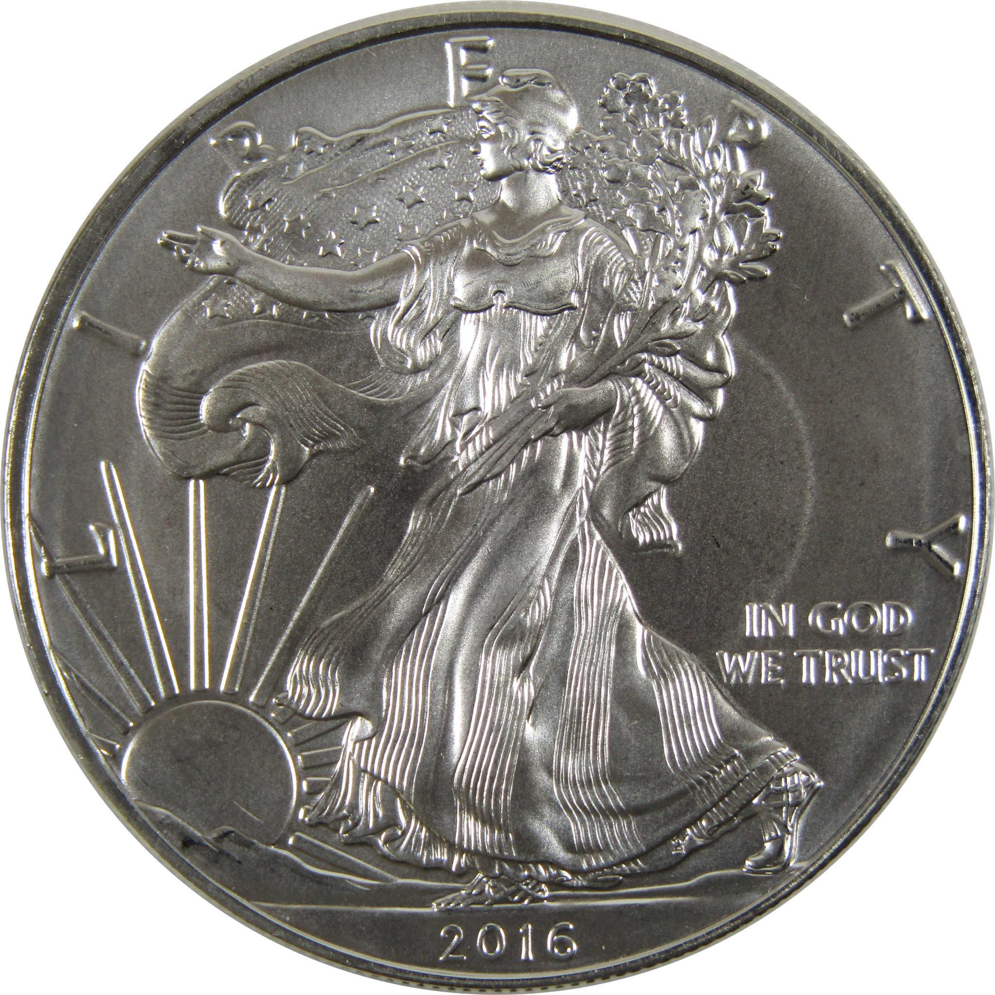 2016 American Eagle BU Uncirculated 1 oz .999 Silver Bullion $1 Coin