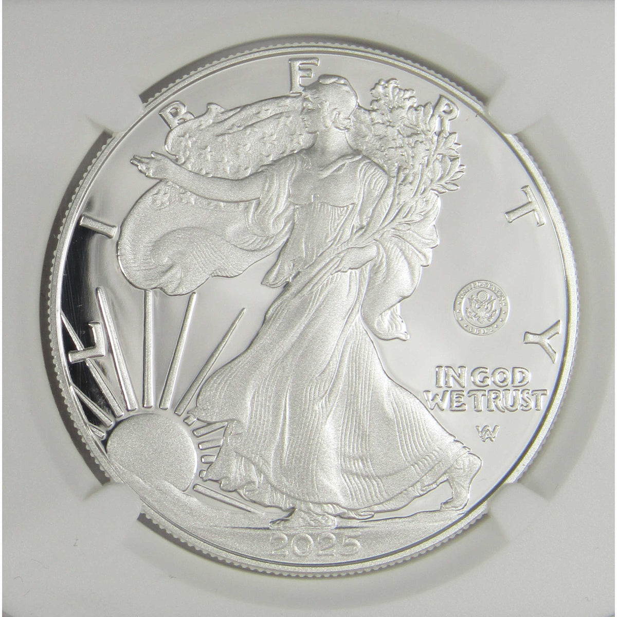 2025 W U.S. Army Privy Mark Silver Eagle PF 70 UCAM NGC First Day
