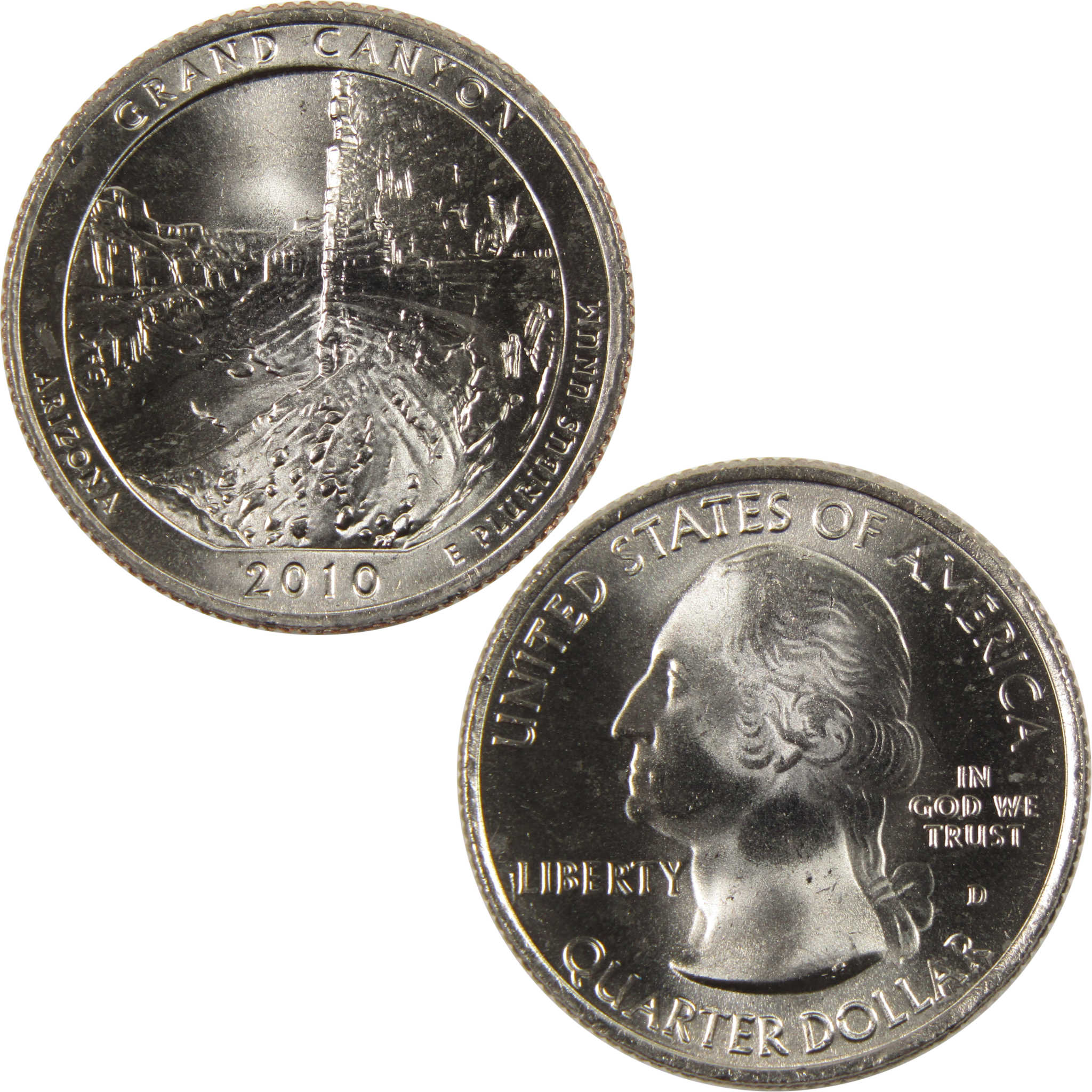 2010 D Grand Canyon National Park Quarter BU Uncirculated Clad 25c