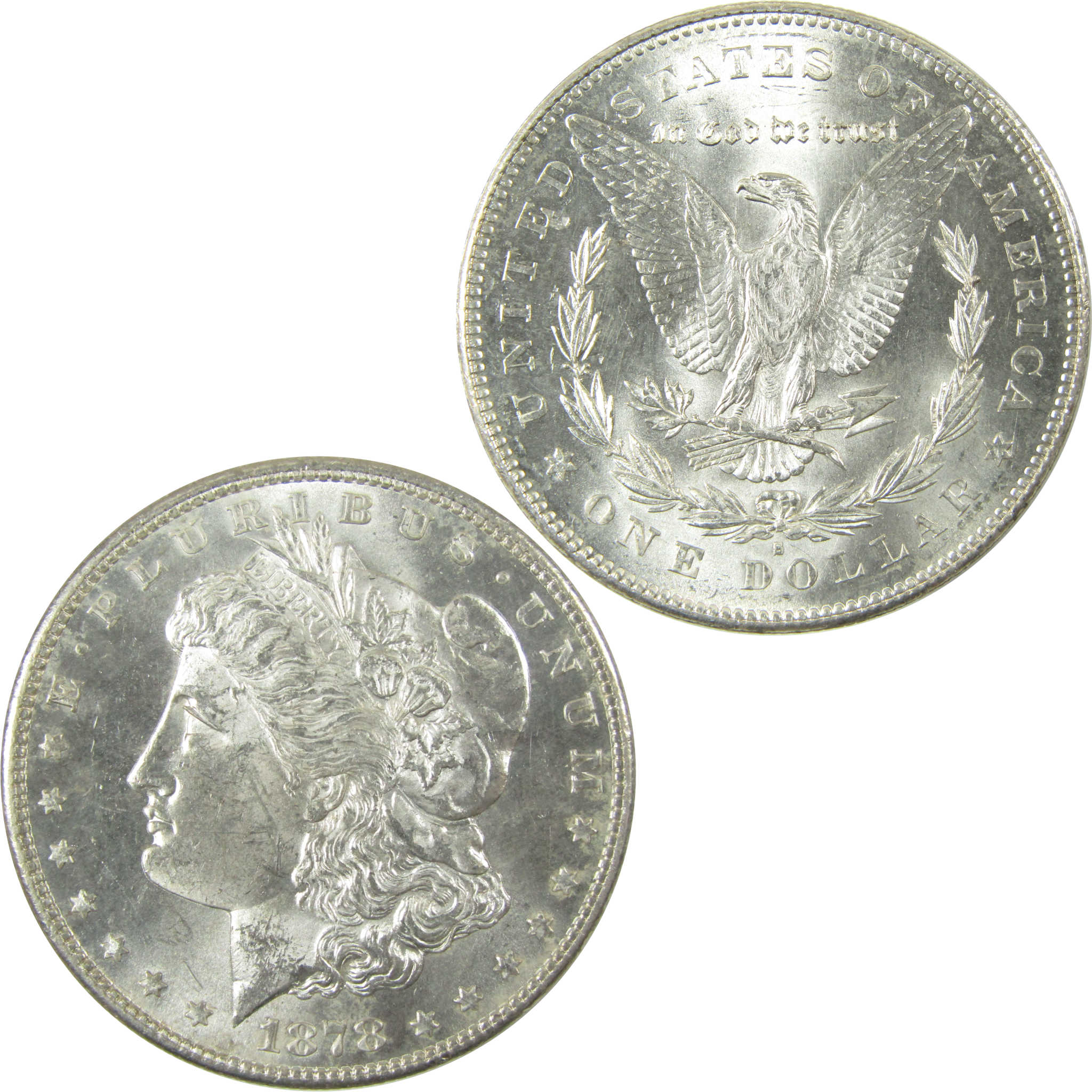1878 S Morgan Silver Dollar Uncirculated Mint State $1 Coin SKU:I26050