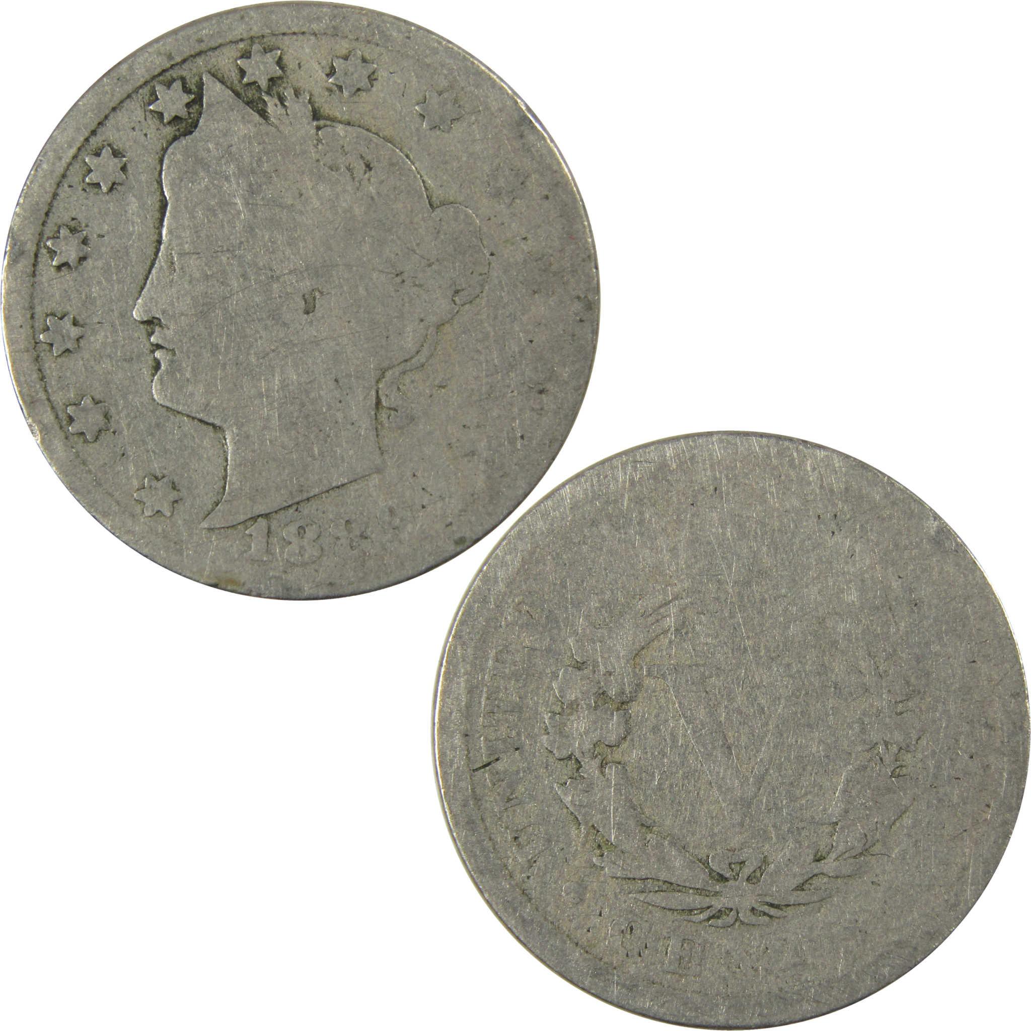 1889 Liberty Head V Nickel AG About Good 5c Coin SKU:I27222