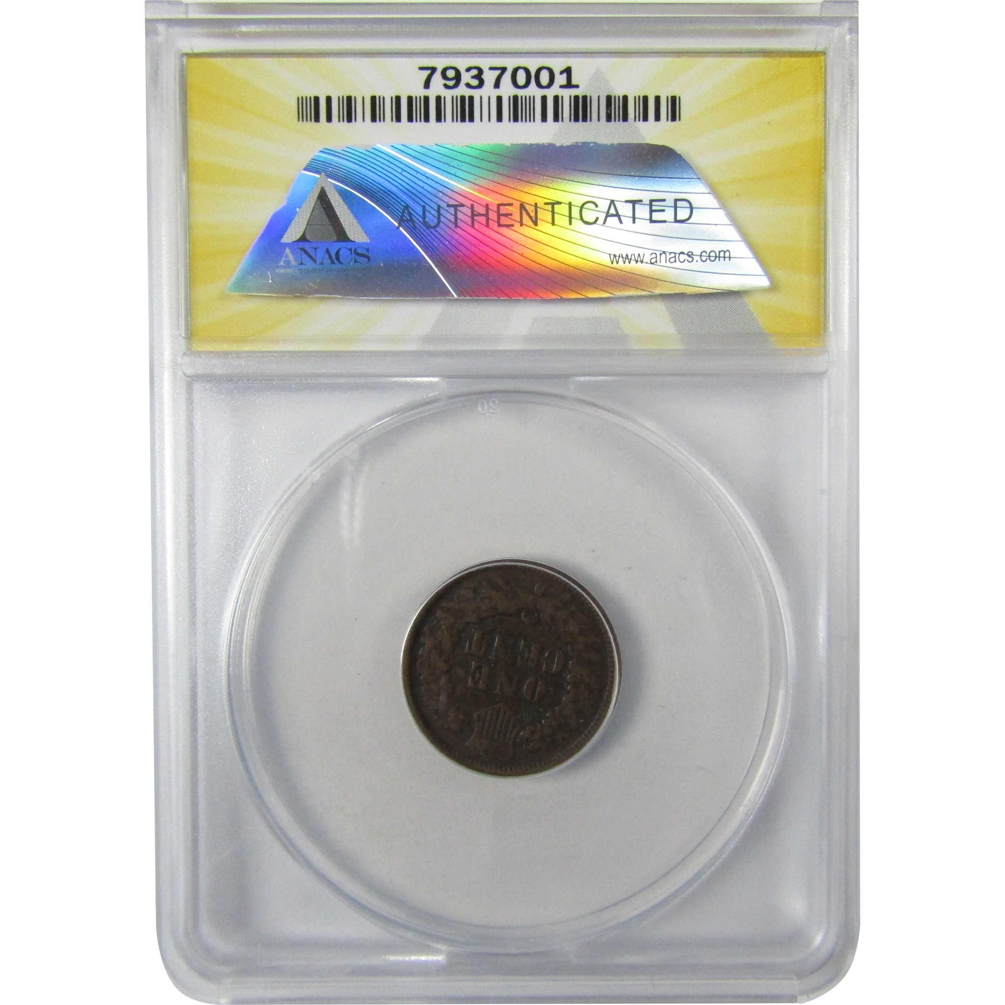 1864 L Indian Head Bronze Cent G 4 Details ANACS Penny SKU:I27958