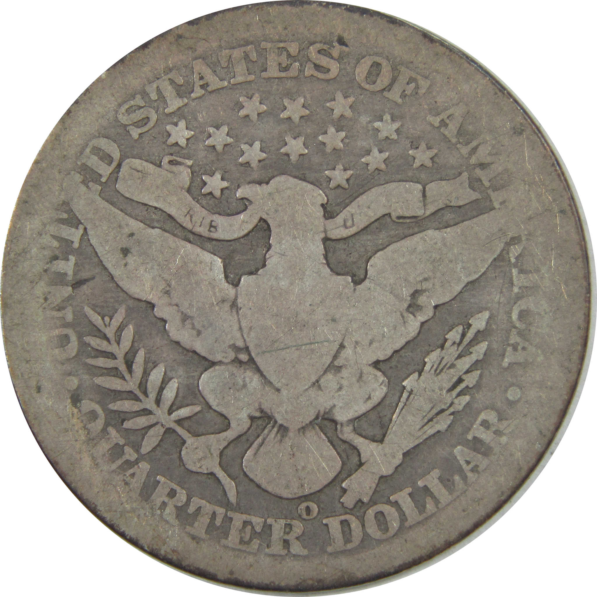 1904 O Barber Quarter AG About Good Silver 25c Coin SKU:I15441