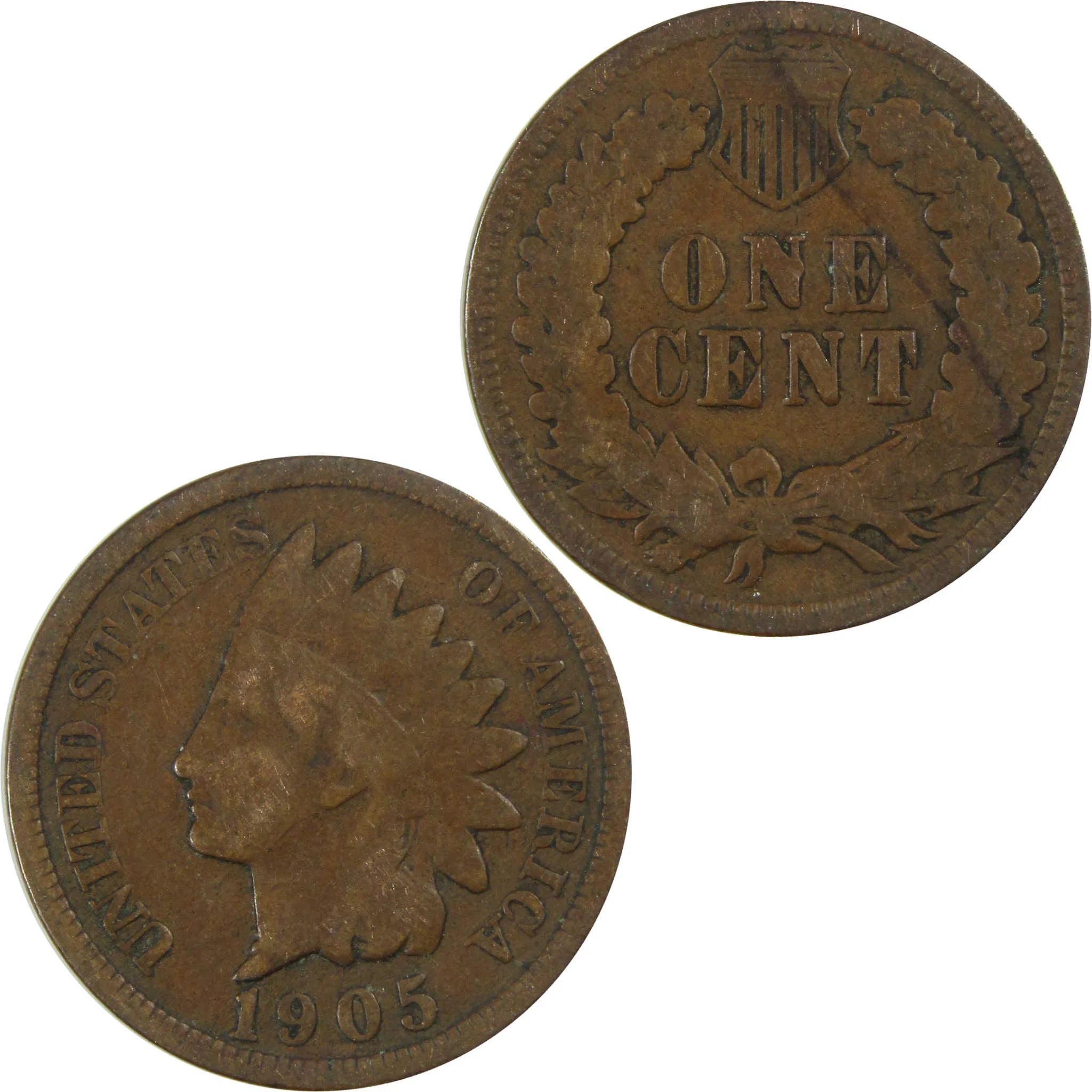 1905 Indian Head Cent G Good Penny 1c Coin SKU:I27023