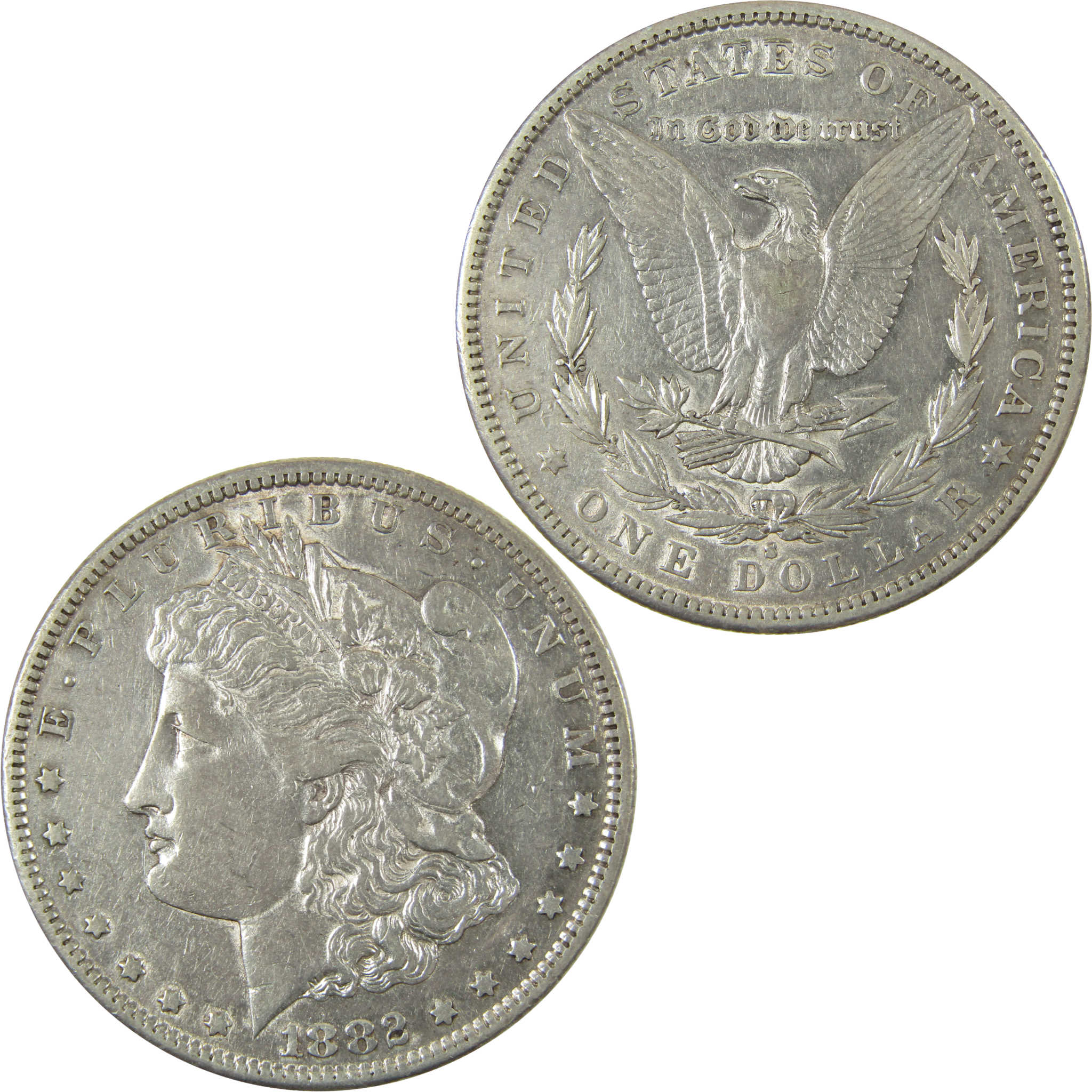 1882 S Morgan Silver Dollar XF EF Extremely Fine $1 Coin SKU:CP1630
