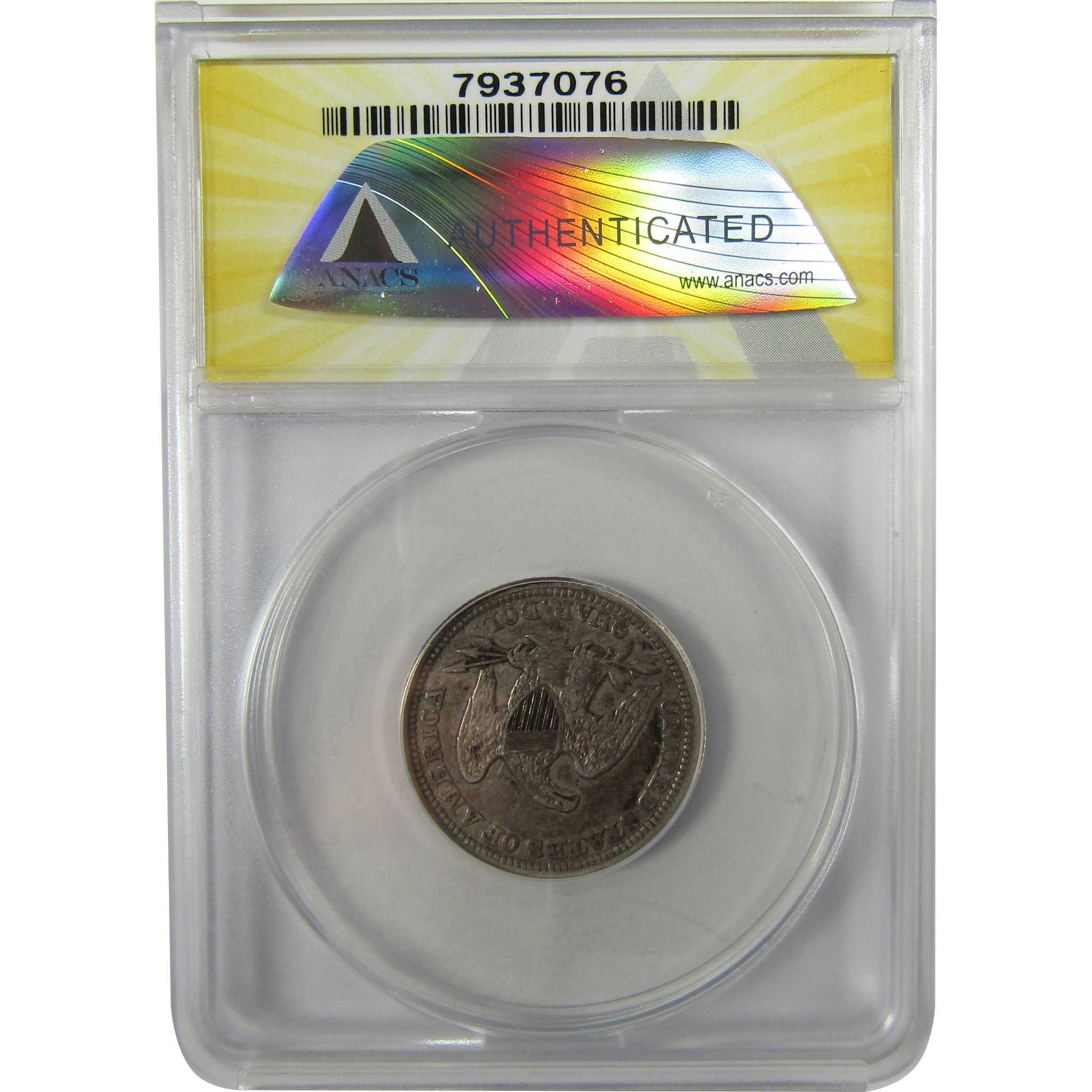 1856 Seated Liberty Silver Quarter VF 30 ANACS 25c Coin SKU:I28041
