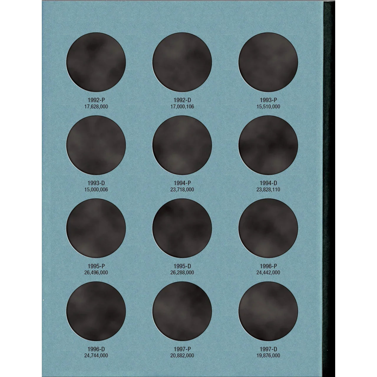 Whitman Kennedy Half Dollar Coin Folder Collection #2 1986-2003