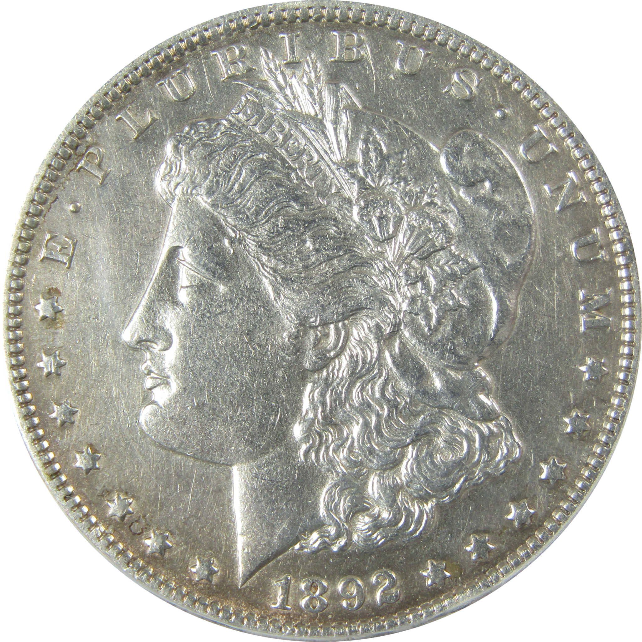 1892 CC Morgan Silver Dollar AU 58 Details ANACS $1 Coin SKU:CP799 - Morgan coin - Morgan silver dollar - Morgan silver dollar for sale - Profile Coins & Collectibles