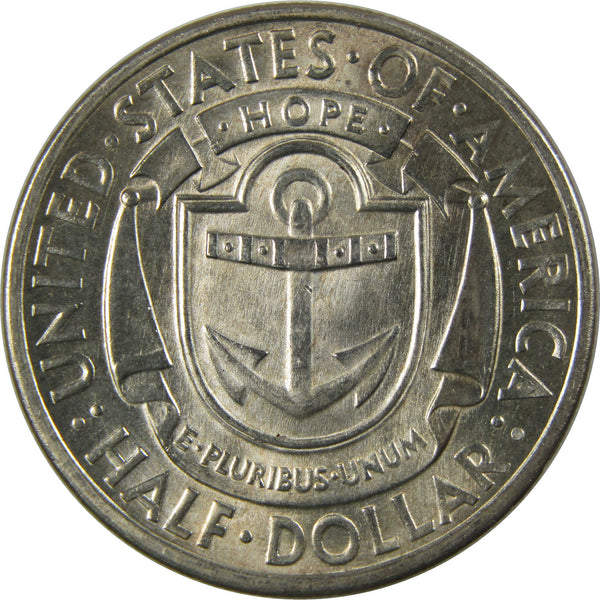 1936 D Providence Rhode Island Commemorative Silver 50c BU Choice Unc