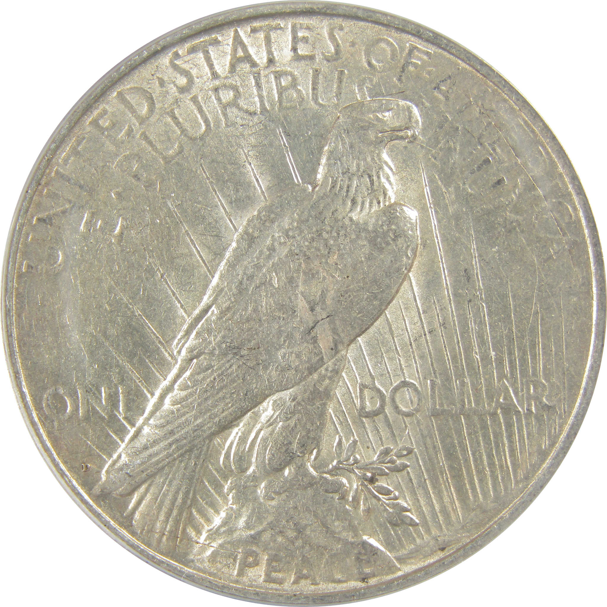 1923 D Peace Dollar AU 53 ANACS Silver $1 Coin SKU:I20443