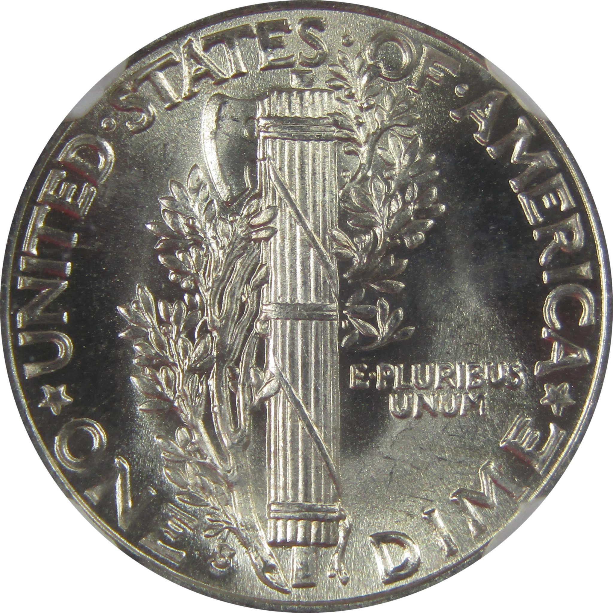 1937 S Mercury Dime MS 66 FB NGC Silver Uncirculated SKU:I23192
