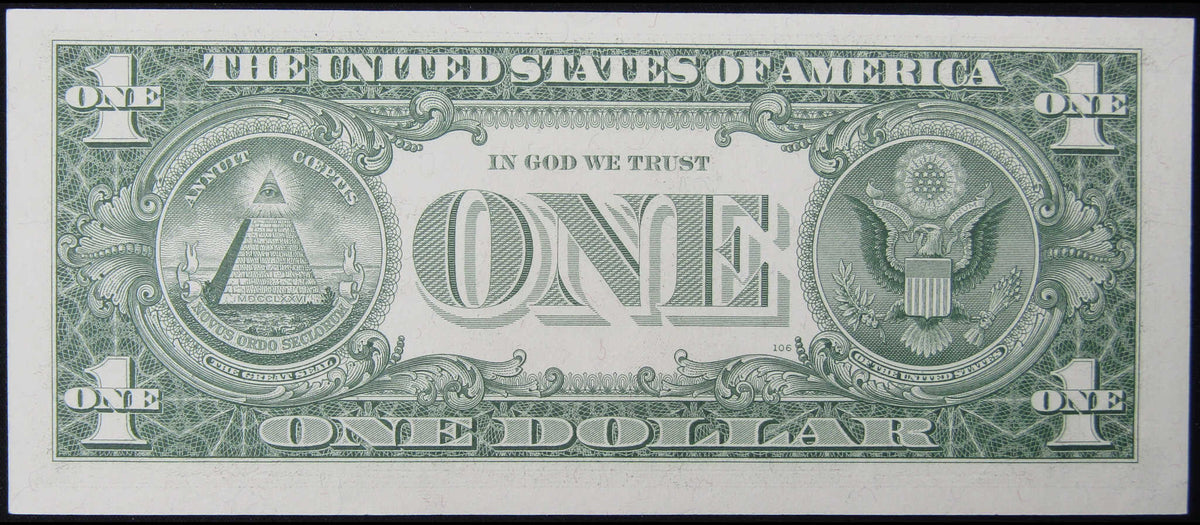 1957 $1 Small Size Silver Certificate Note CCU Crisp Uncirculated