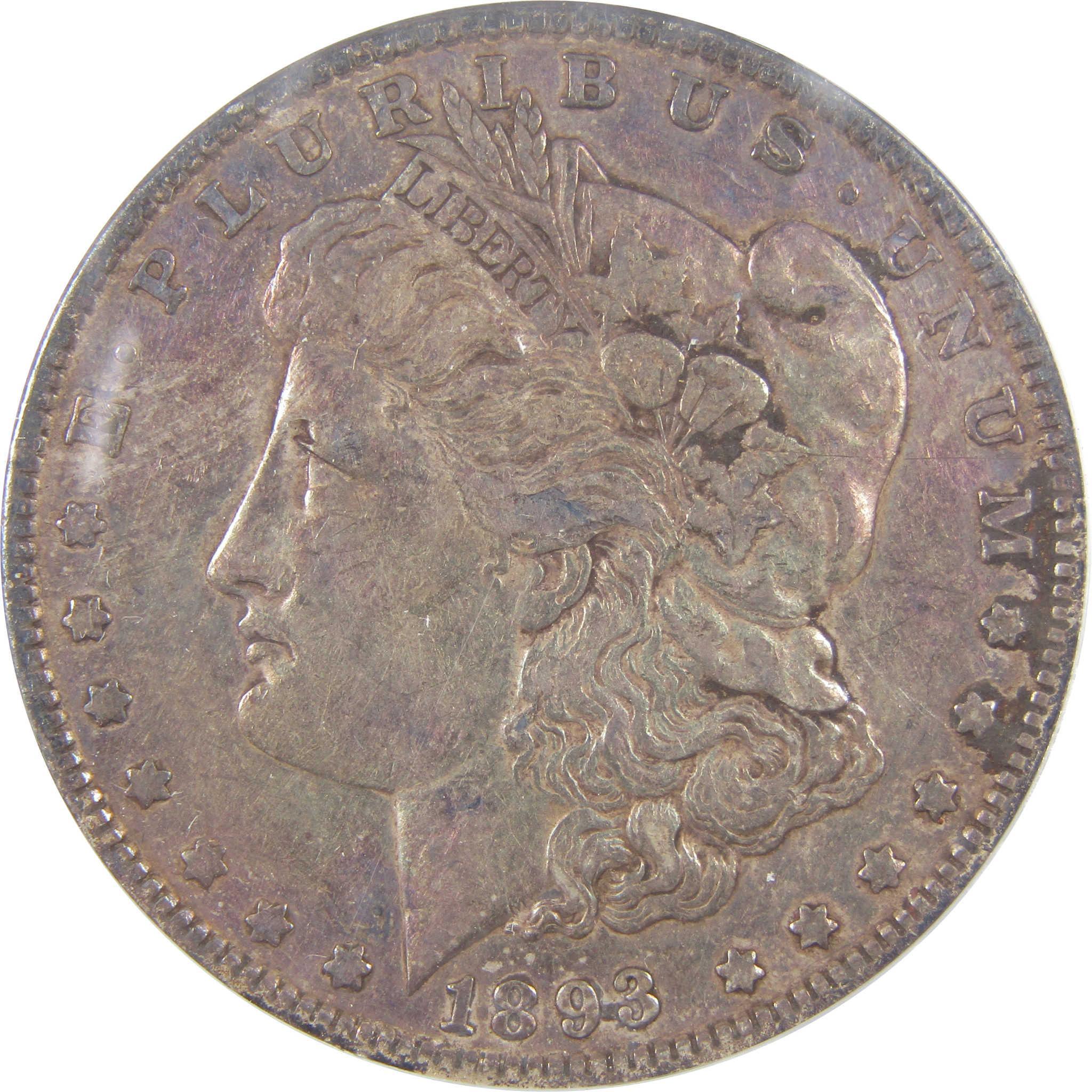 1893 Morgan Dollar EF 40 ANACS Silver $1 Coin SKU:I18650 - Morgan coin - Morgan silver dollar - Morgan silver dollar for sale - Profile Coins & Collectibles