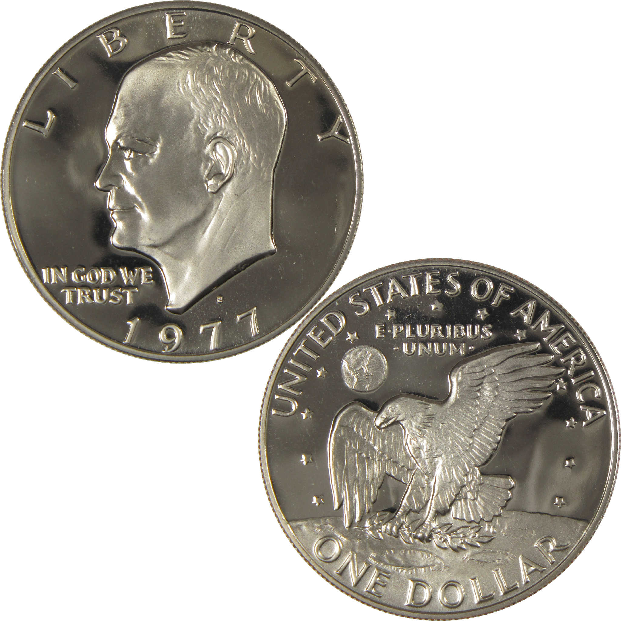 1977 S Eisenhower Dollar Choice Proof Clad IKE $1 Coin