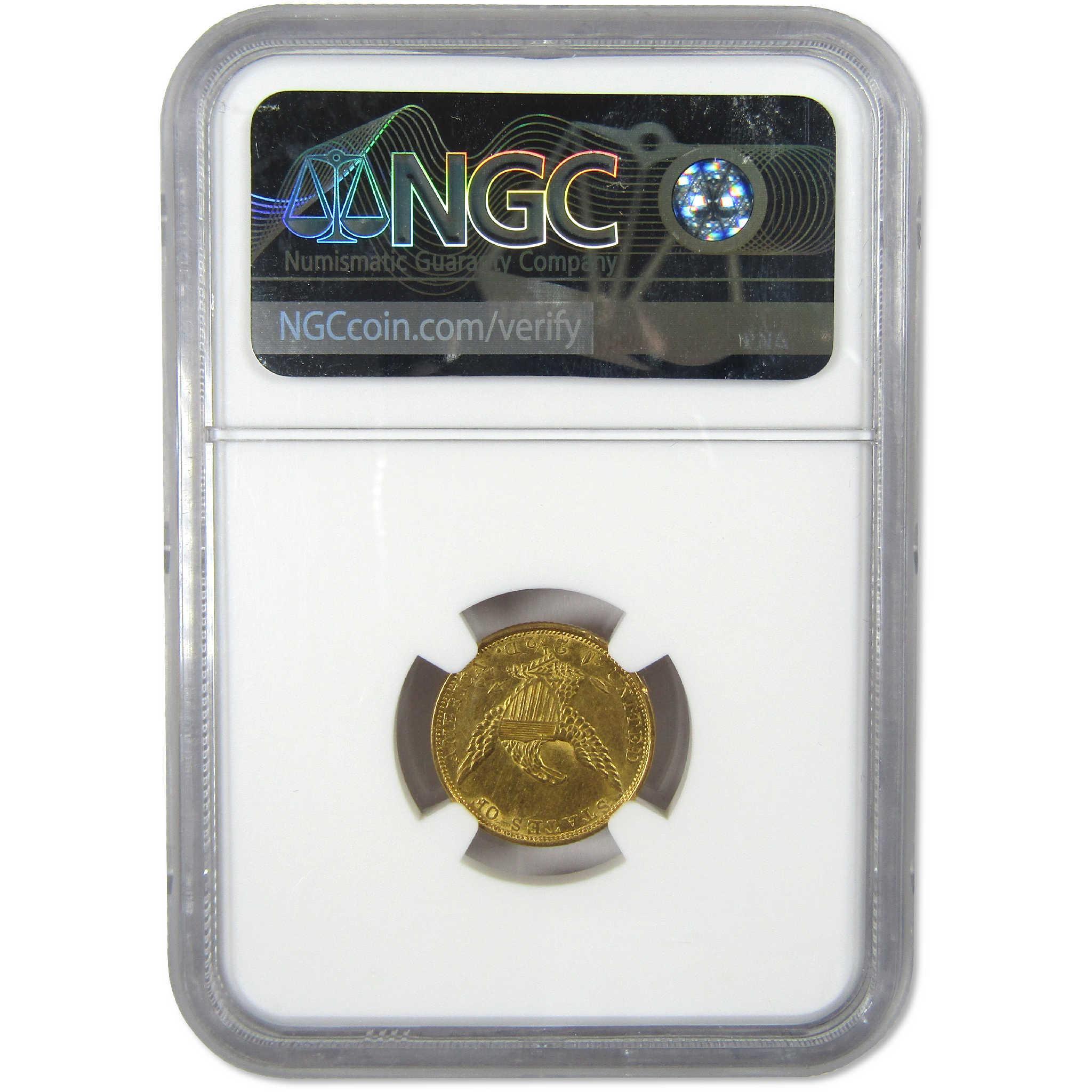 1839 O Classic Head Gold $2.50 Quarter Eagle AU 58 NGC Coin