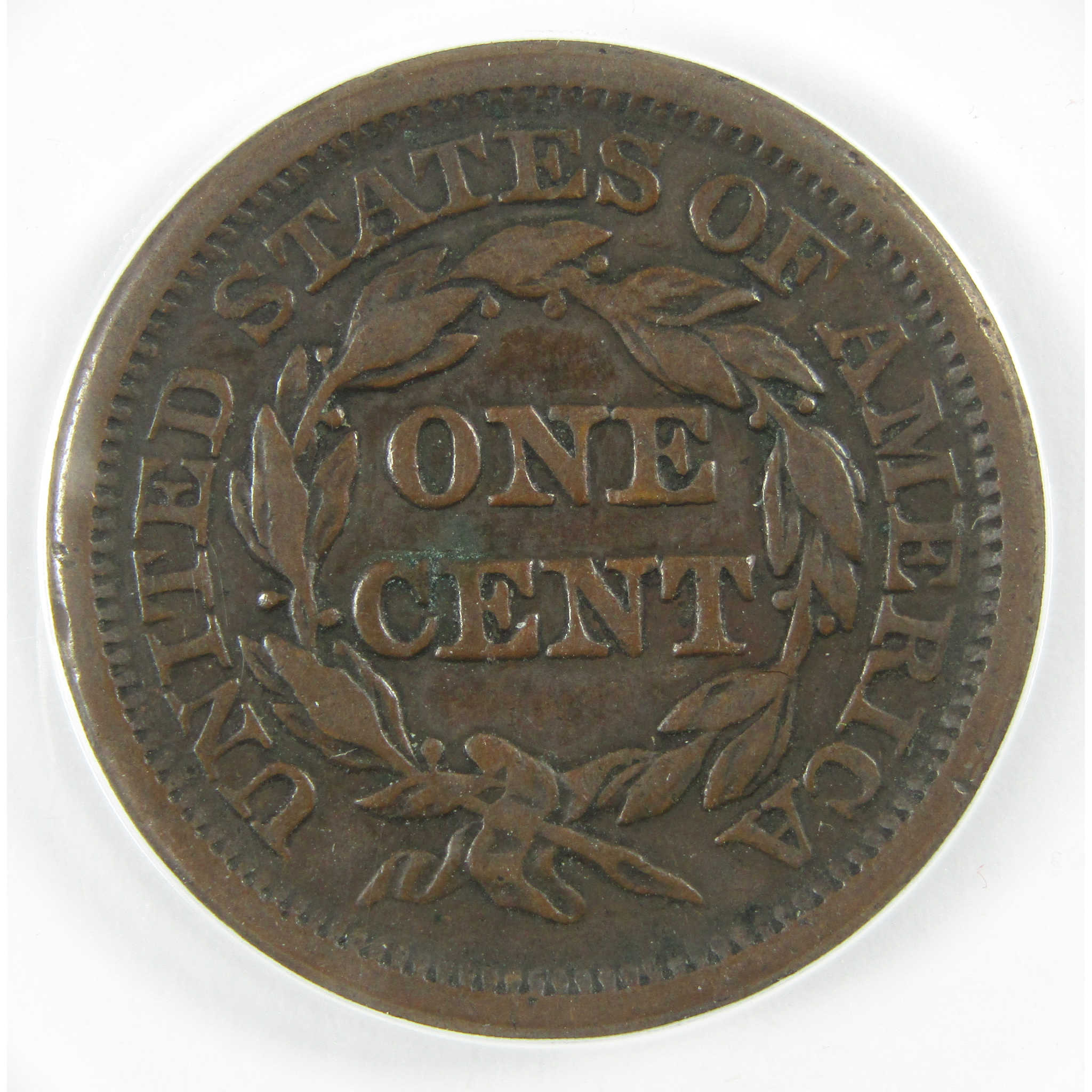 1844/81 N-2 Braided Hair Copper Large Cent VF 25 ANACS SKU:I25649
