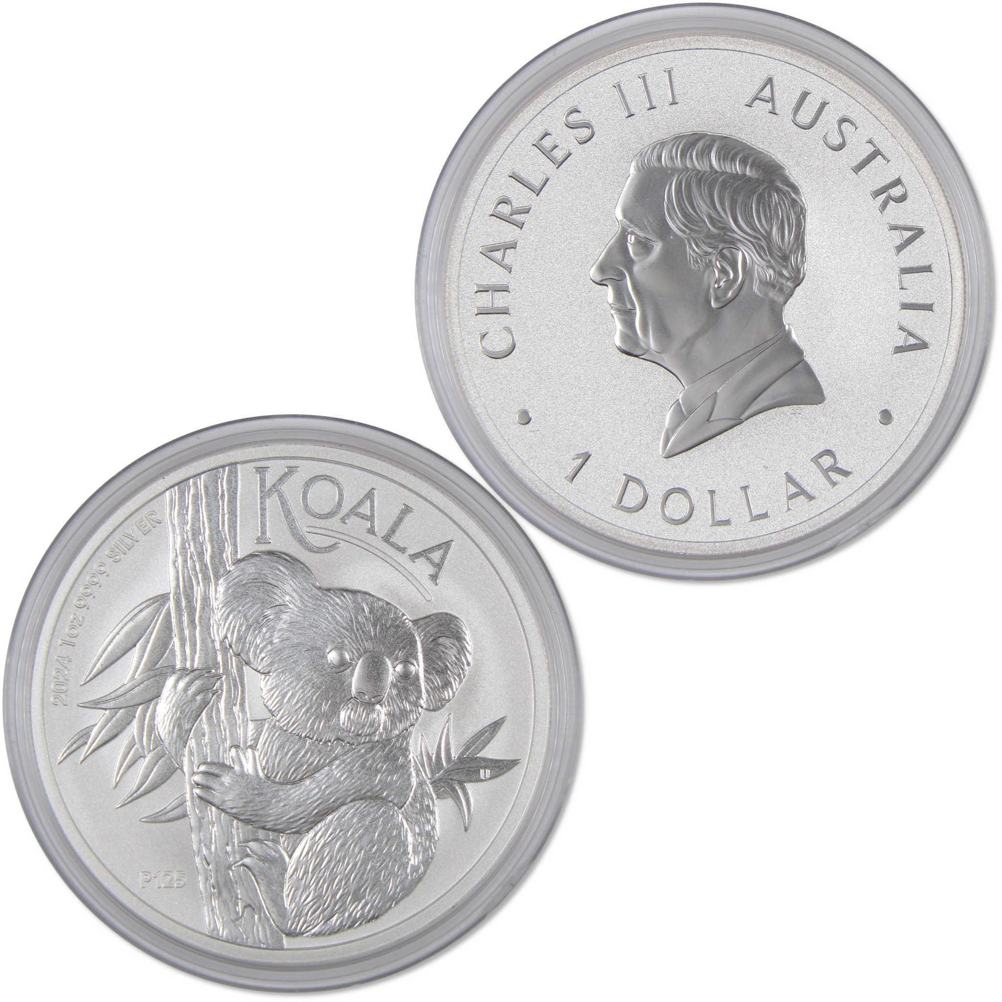 2024 Australian Koala BU Brilliant Uncirculated 1 oz .9999 Silver $1