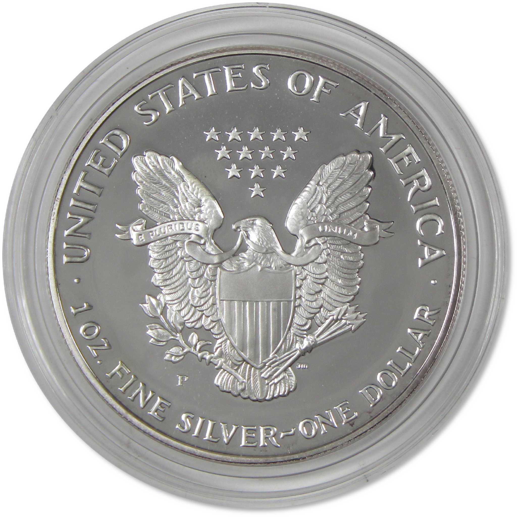 1993 P American Silver Eagle Proof $1 Coin Collectible OGP COA
