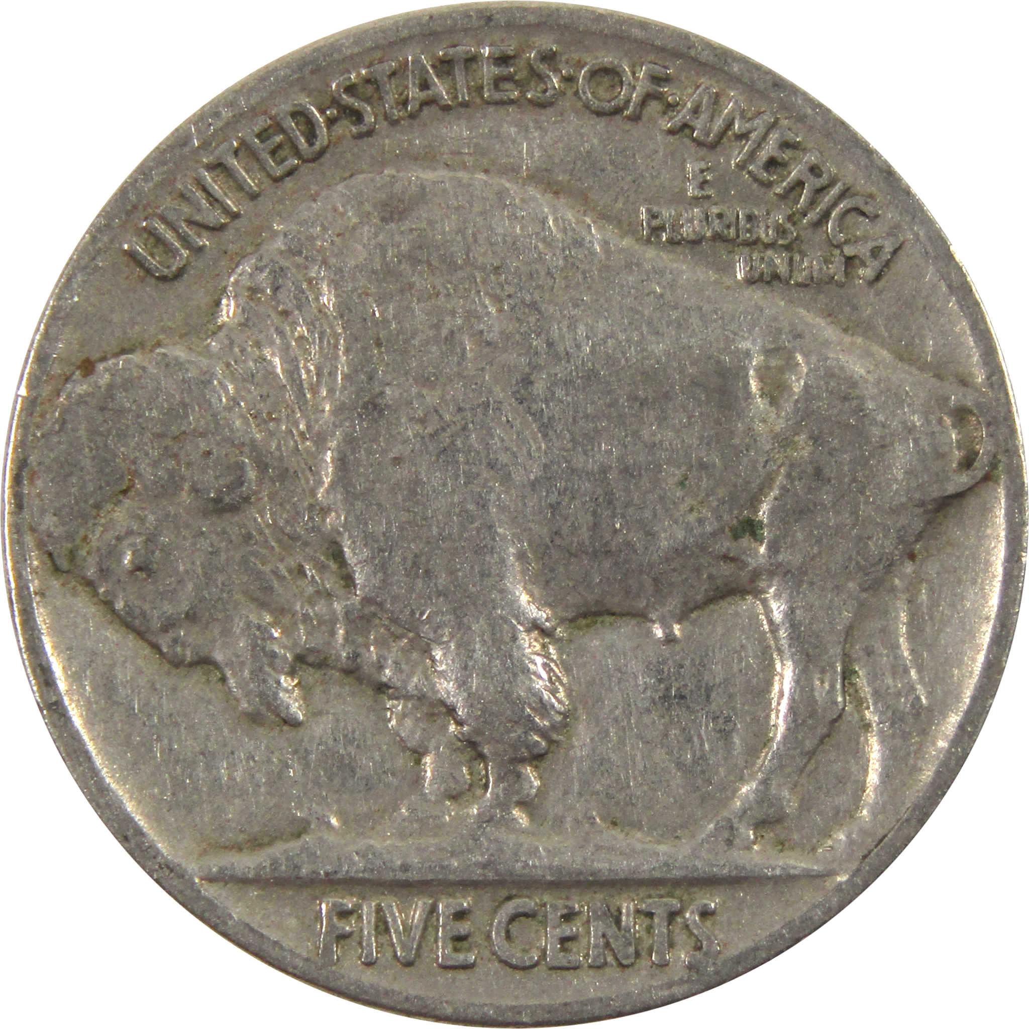 1936 Indian Head Buffalo Nickel F fine 5c Coin