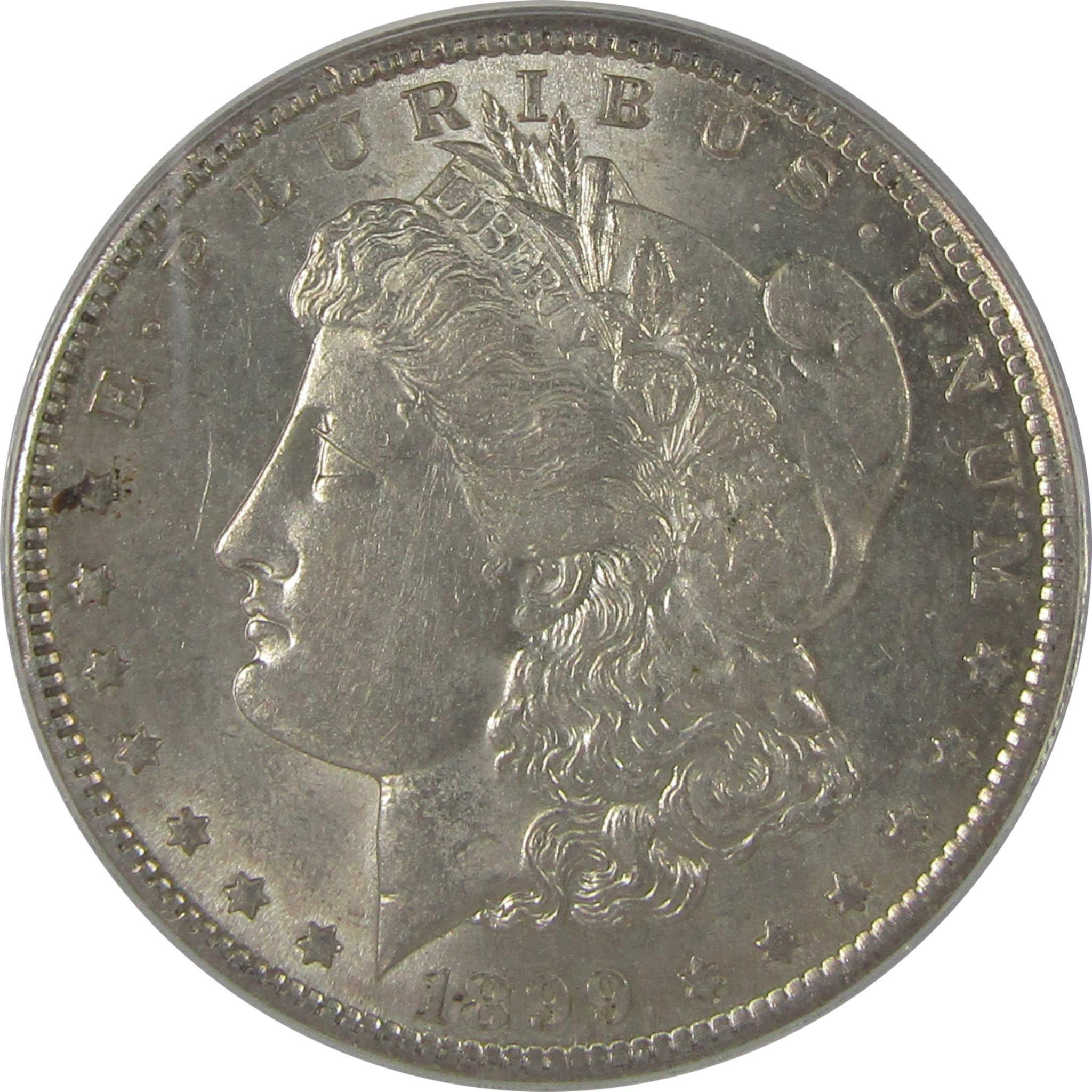 1899 S Morgan Dollar AU 58 ANACS Silver $1 Coin SKU:I23048 - Morgan coin - Morgan silver dollar - Morgan silver dollar for sale - Profile Coins & Collectibles