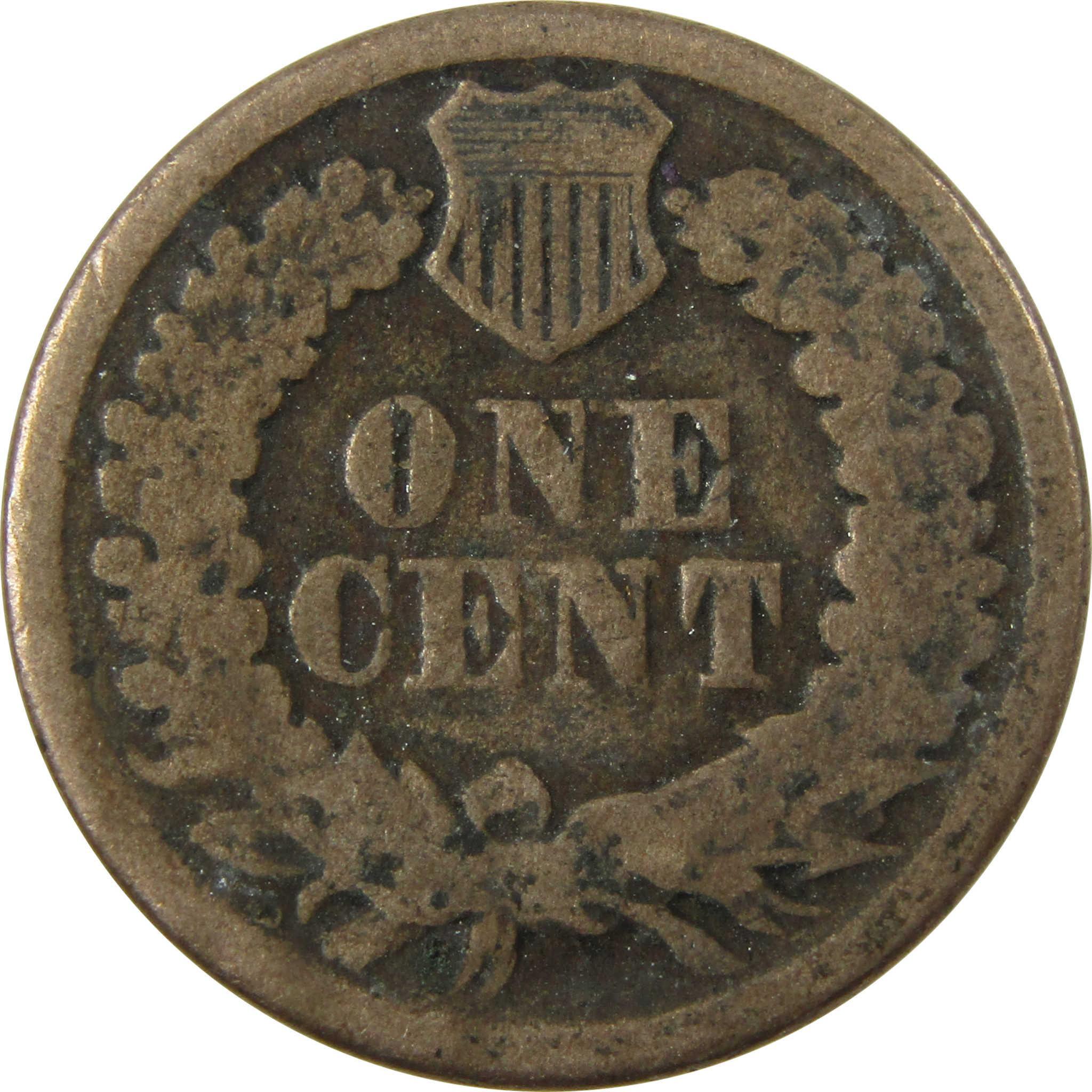 1863 Indian Head Cent G Good Penny 1c Coin SKU:CP1301