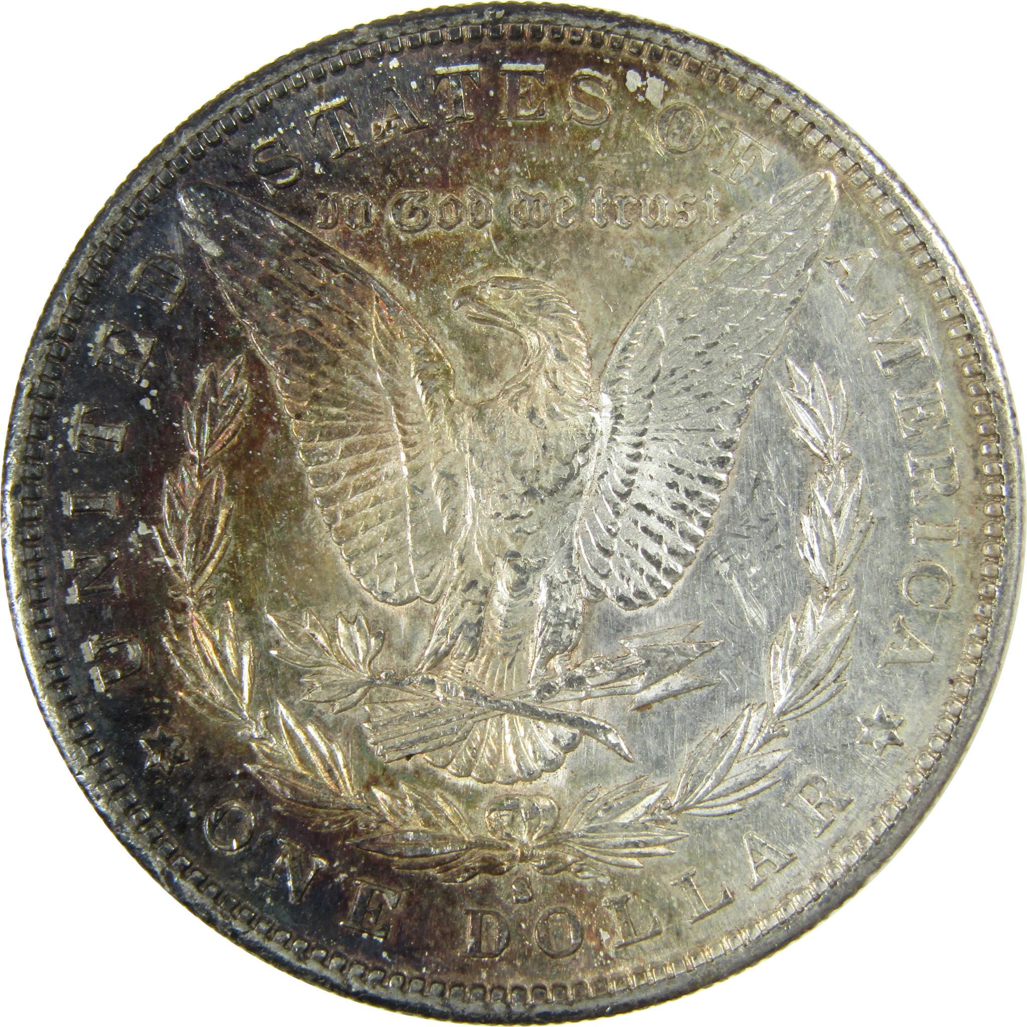 1890 S Morgan Dollar CH AU Choice About Unc $1 Coin Toned SKU:I27463