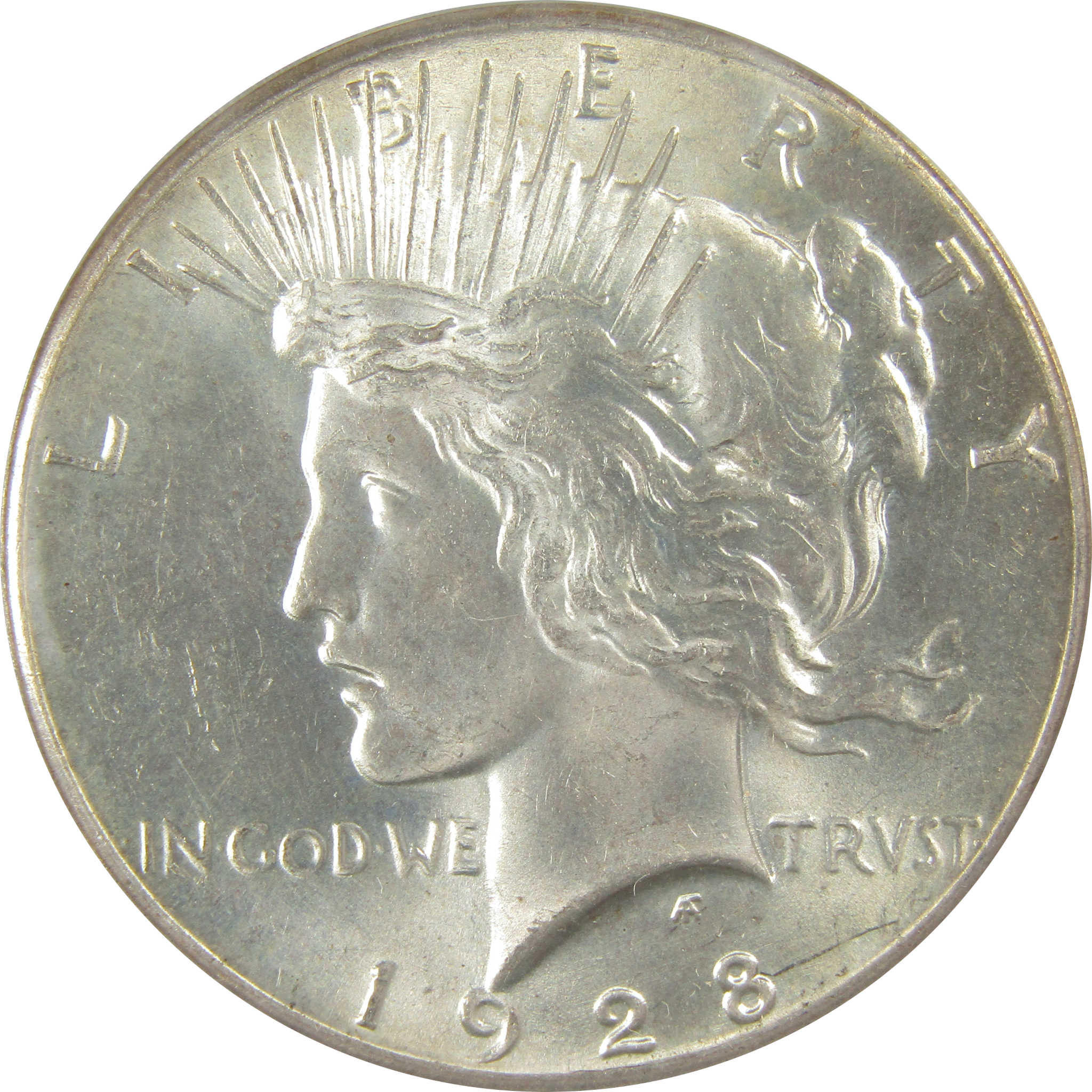 1928 Peace Dollar MS 62 ANACS Silver Uncirculated $1 Coin SKU:I20765