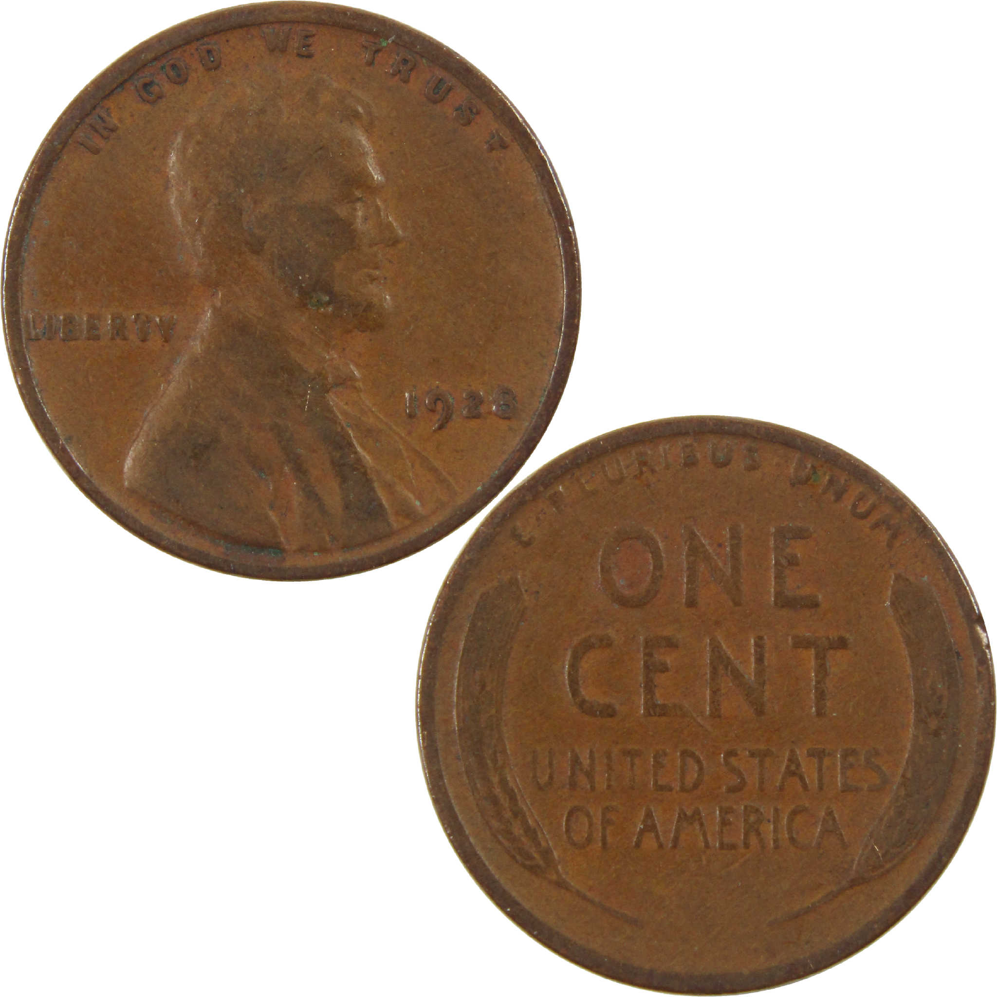 1928 Lincoln Wheat Cent G Good Penny 1c Coin