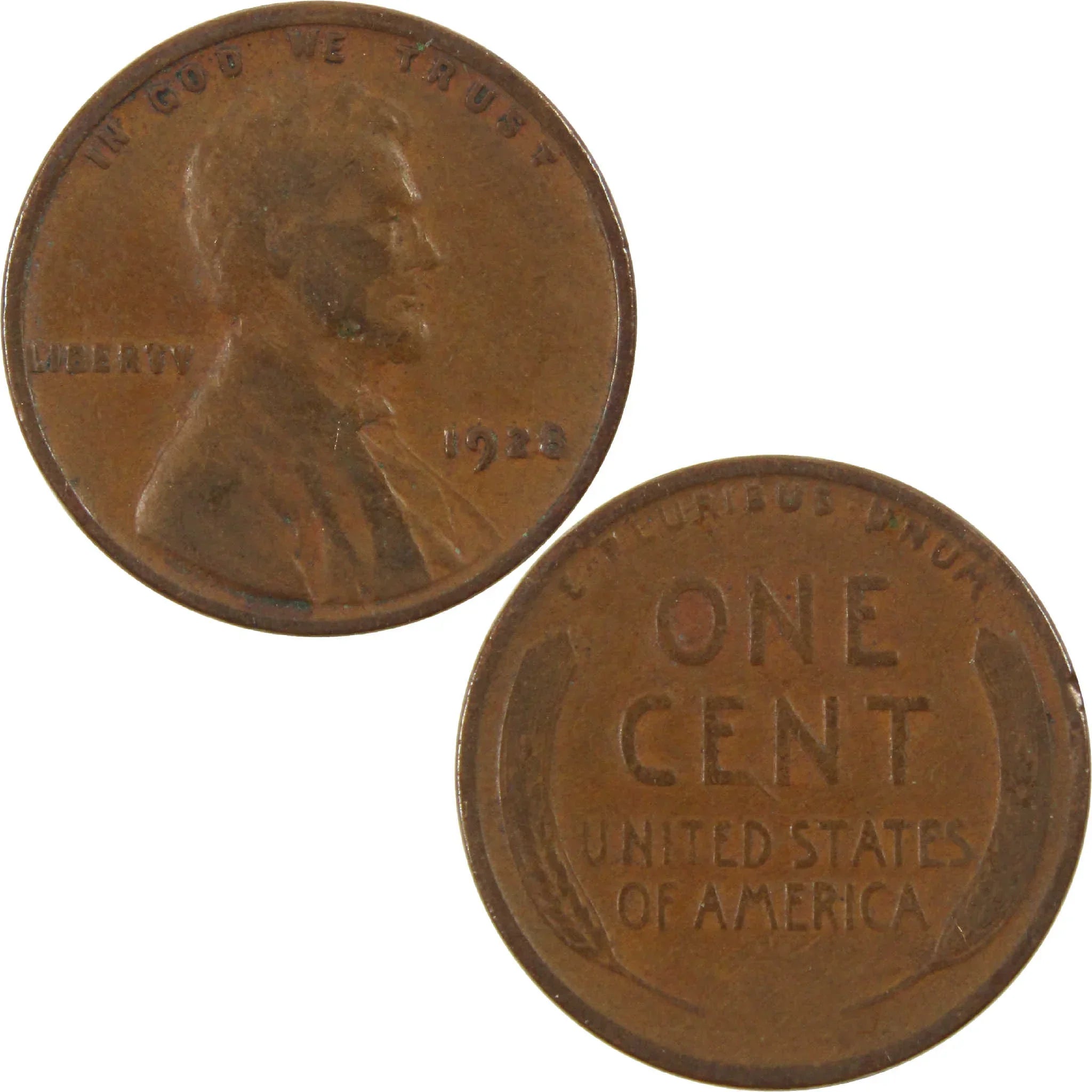 1928 Lincoln Wheat Cent G Good Penny 1c Coin