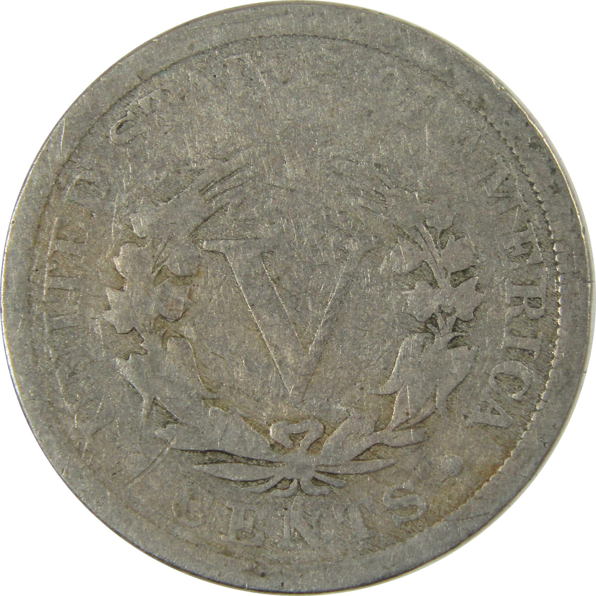 1889 Liberty Head V Nickel AG About Good 5c Coin SKU:I27227