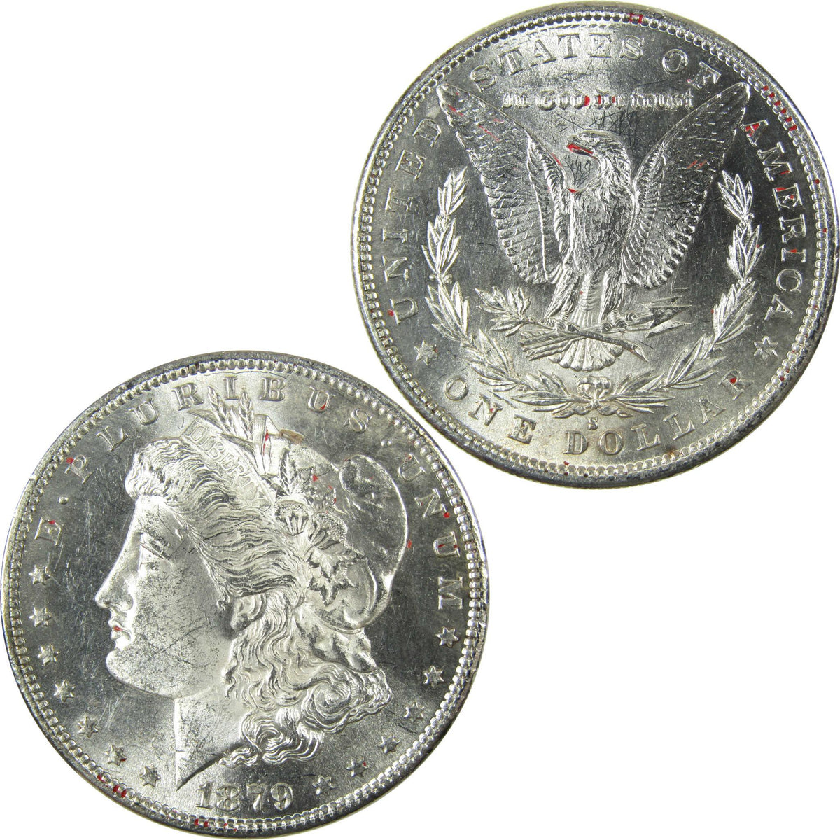 1879 S Rev 79 Morgan Silver Dollar Uncirculated Details SKU:I27077 - Morgan coin - Morgan silver dollar - Morgan silver dollar for sale - Profile Coins & Collectibles