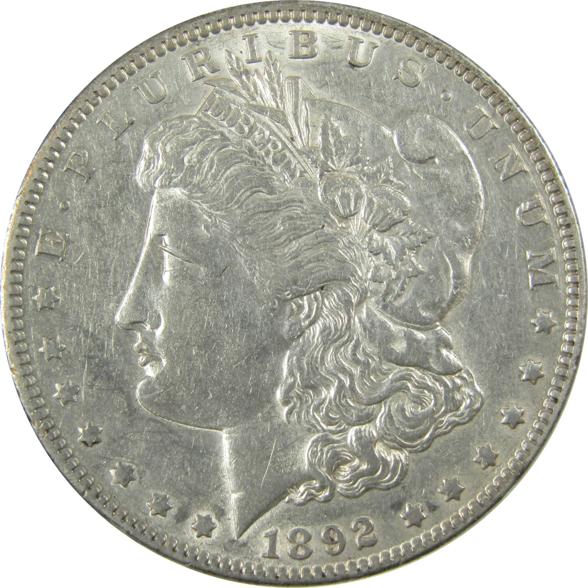 1892 Morgan Silver Dollar XF EF Extremely Fine $1 Coin SKU:I28085 - Morgan coin - Morgan silver dollar - Morgan silver dollar for sale - Profile Coins & Collectibles