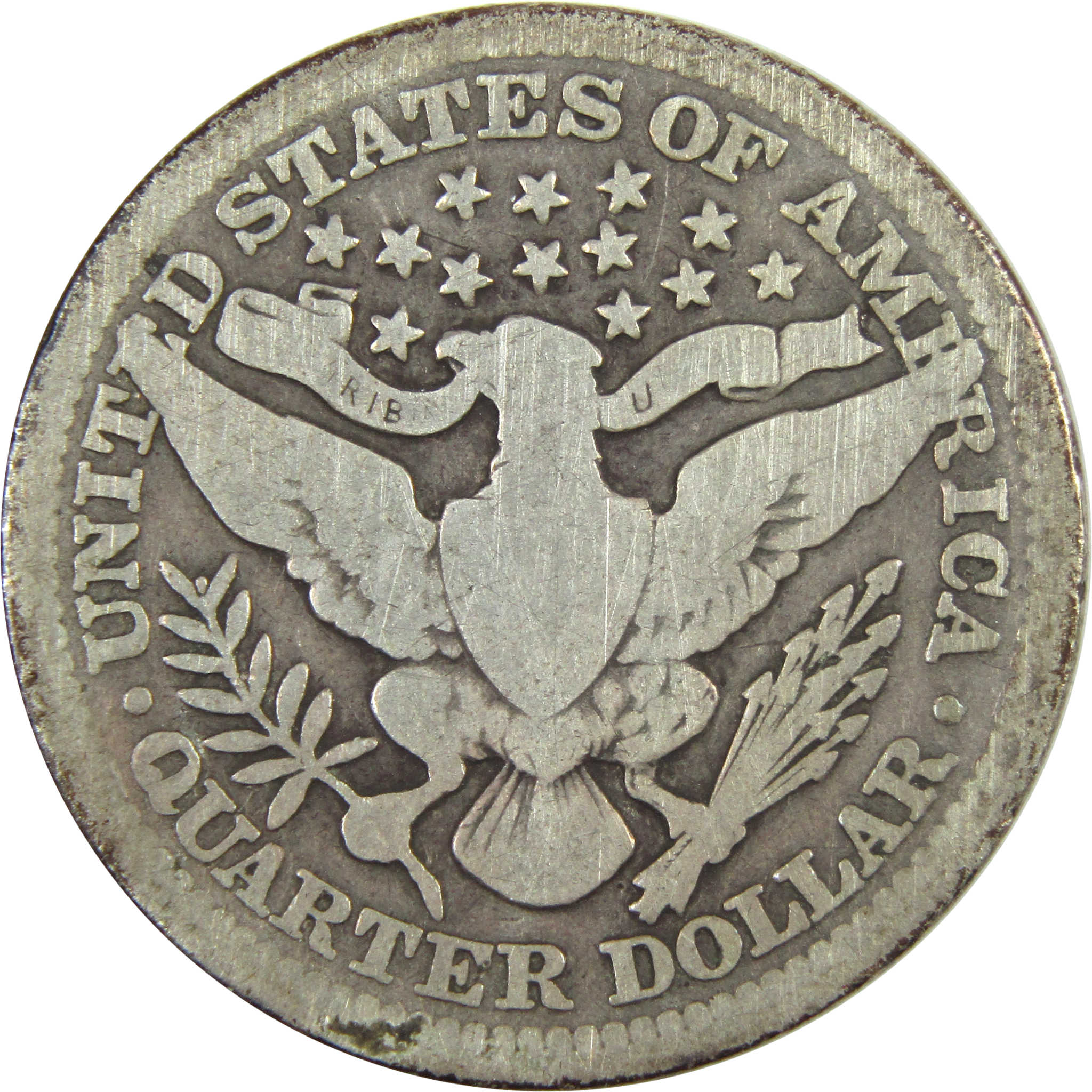 1913 Barber Quarter G Good Silver 25c Coin SKU:I14496