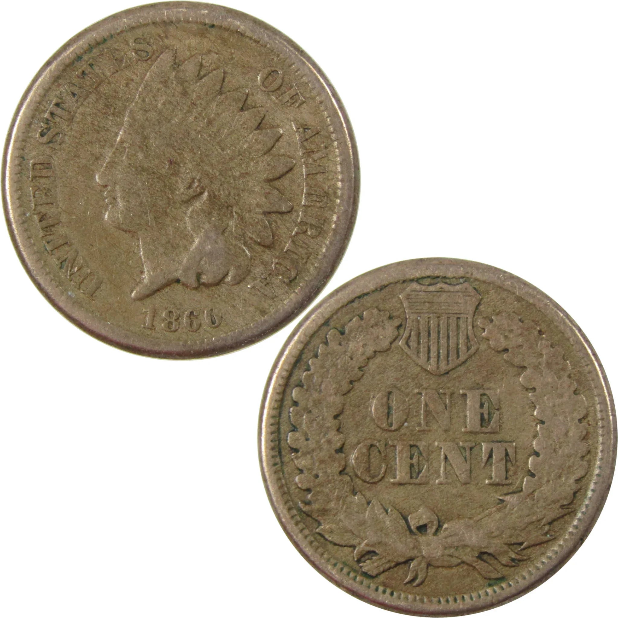 1860 Indian Head Cent VG Very Good Penny 1c Coin SKU:CP1233
