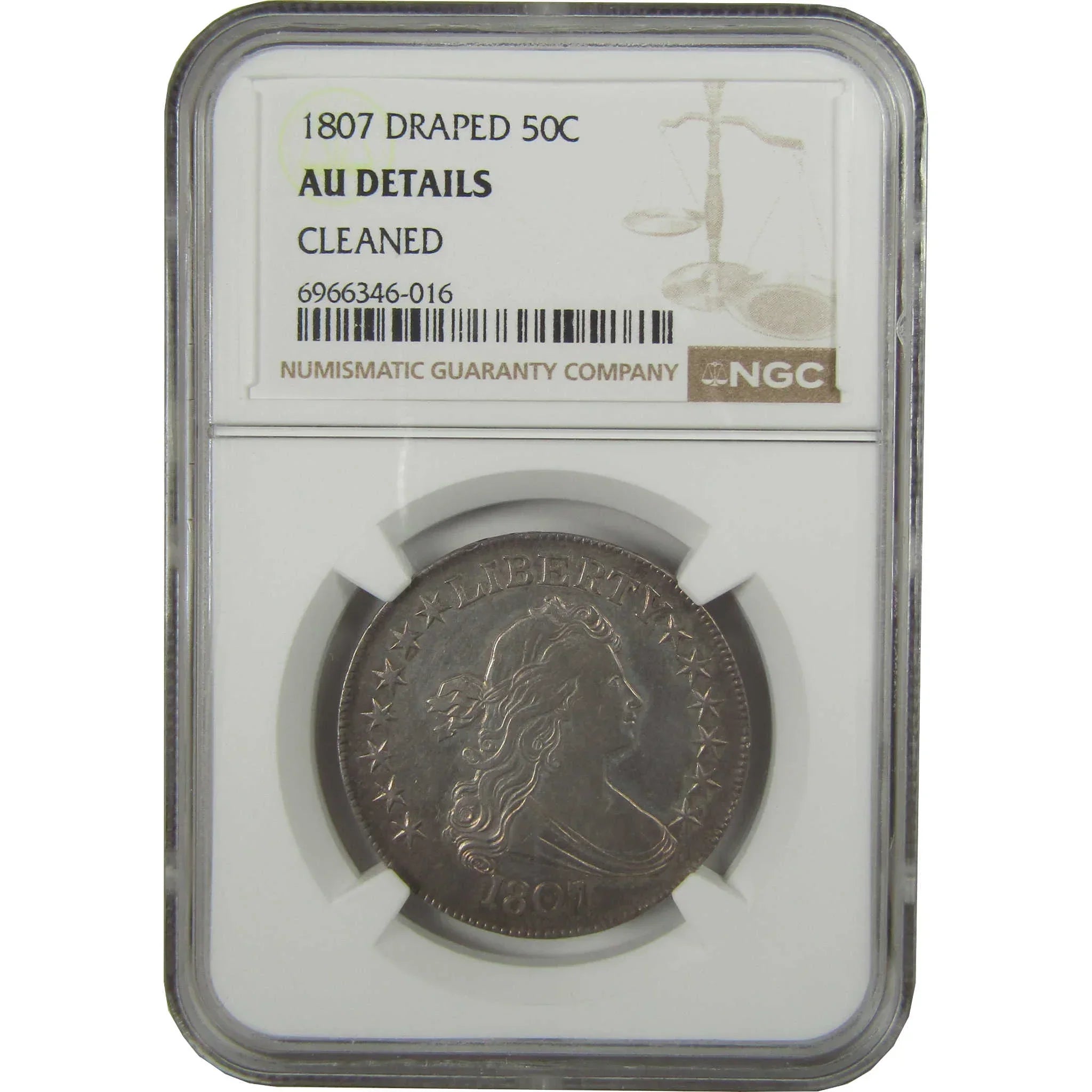 1807 Draped Bust Half Dollar AU Details NGC Silver SKU:CPC0866