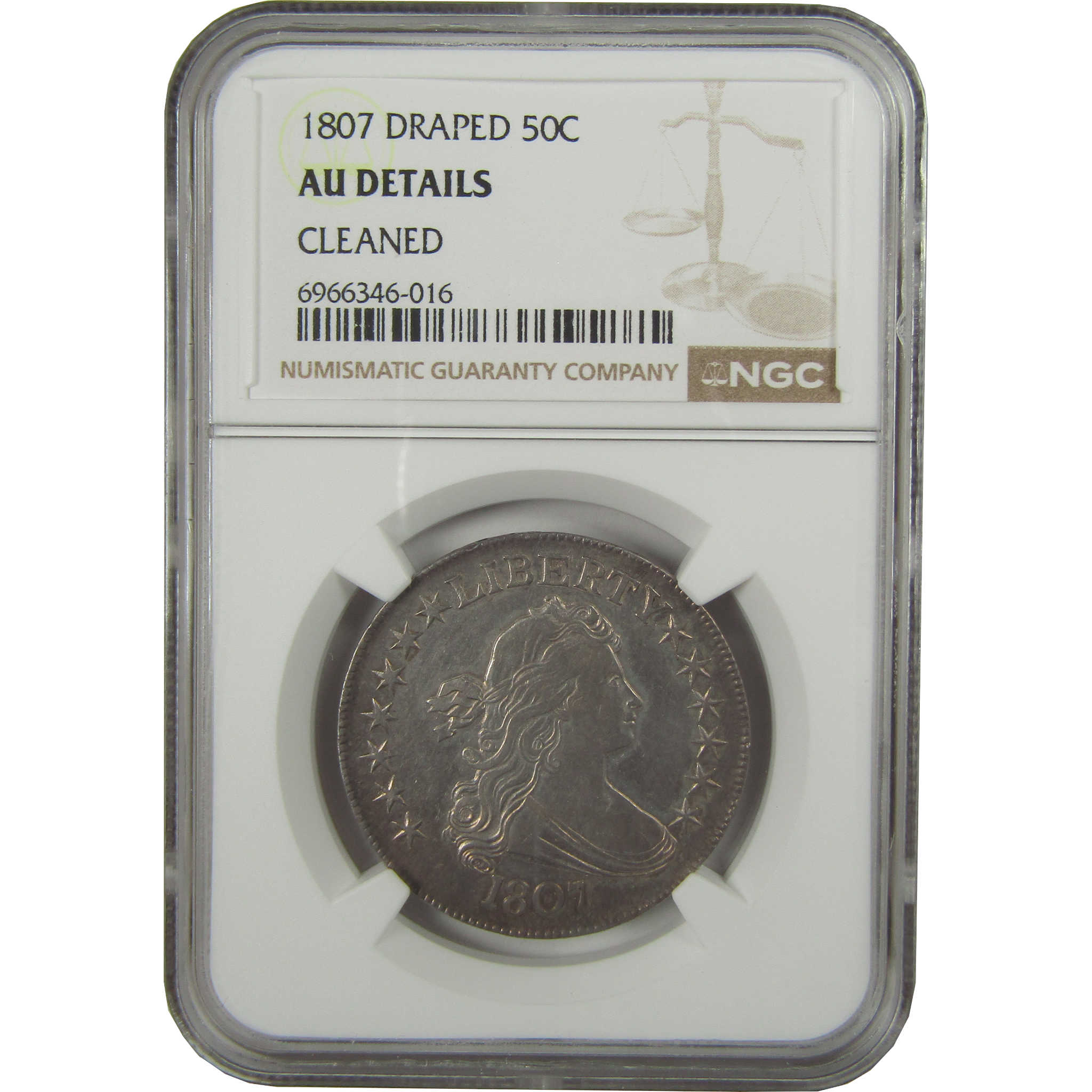 1807 Draped Bust Half Dollar AU Details NGC Silver SKU:CPC0866