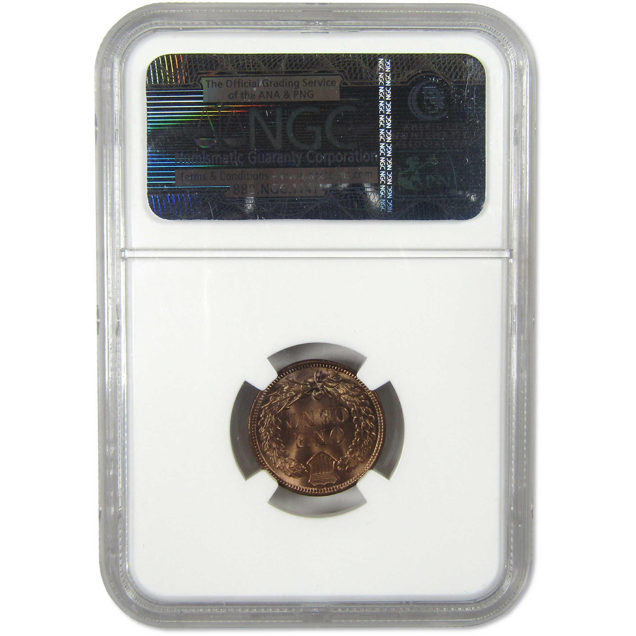 1908 Indian Head Cent MS 64 RB NGC Penny Uncirculated 1c Coin