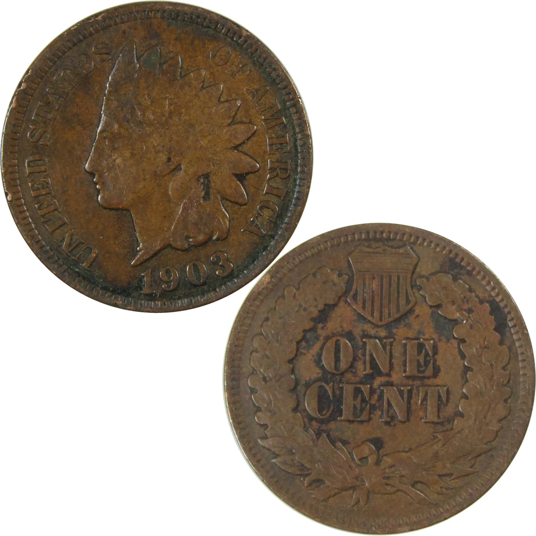 1903 Indian Head Cent VF Very Fine Penny 1c Coin SKU:I27063