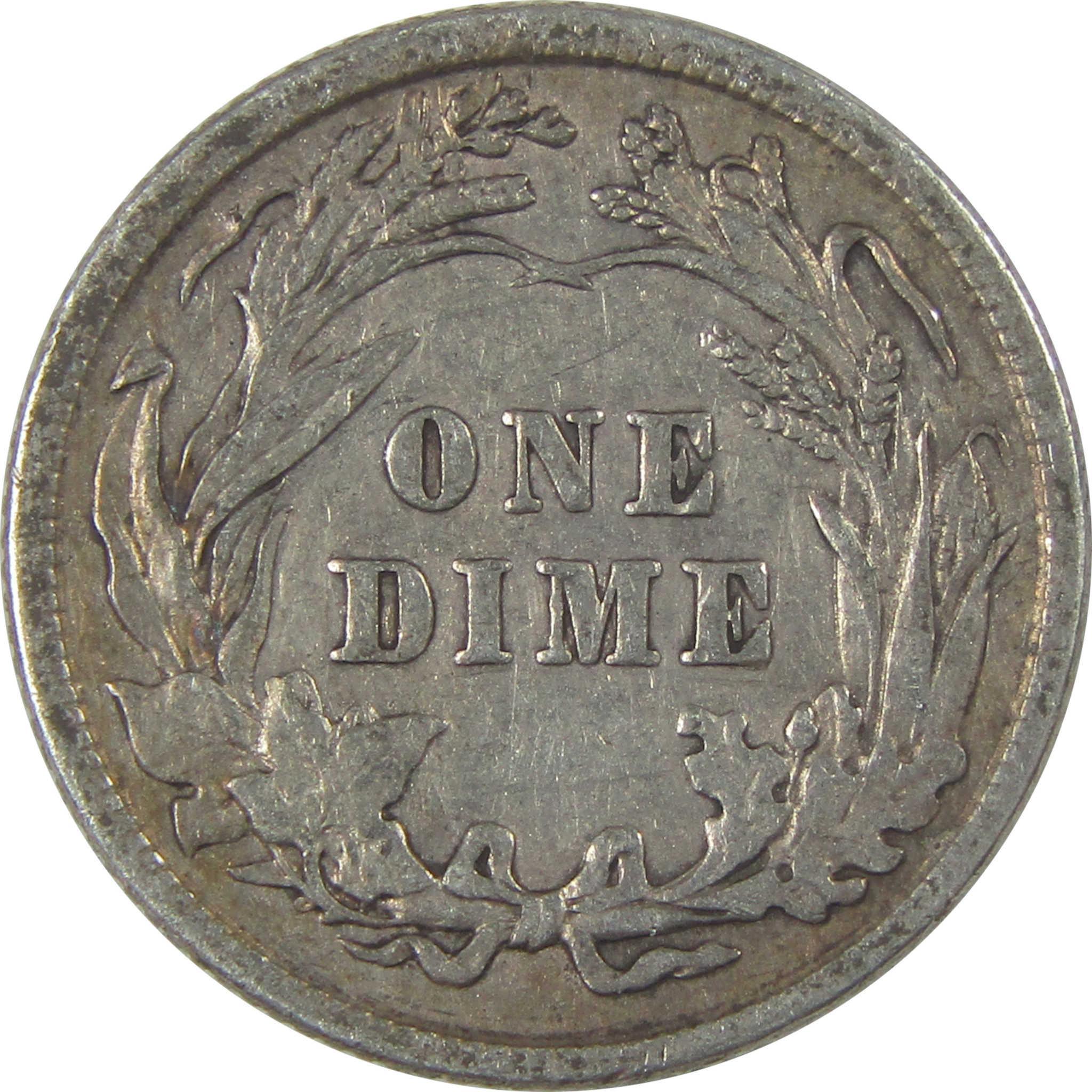 1916 Barber Dime XF EF Extremely Fine Silver 10c Coin SKU:I21111