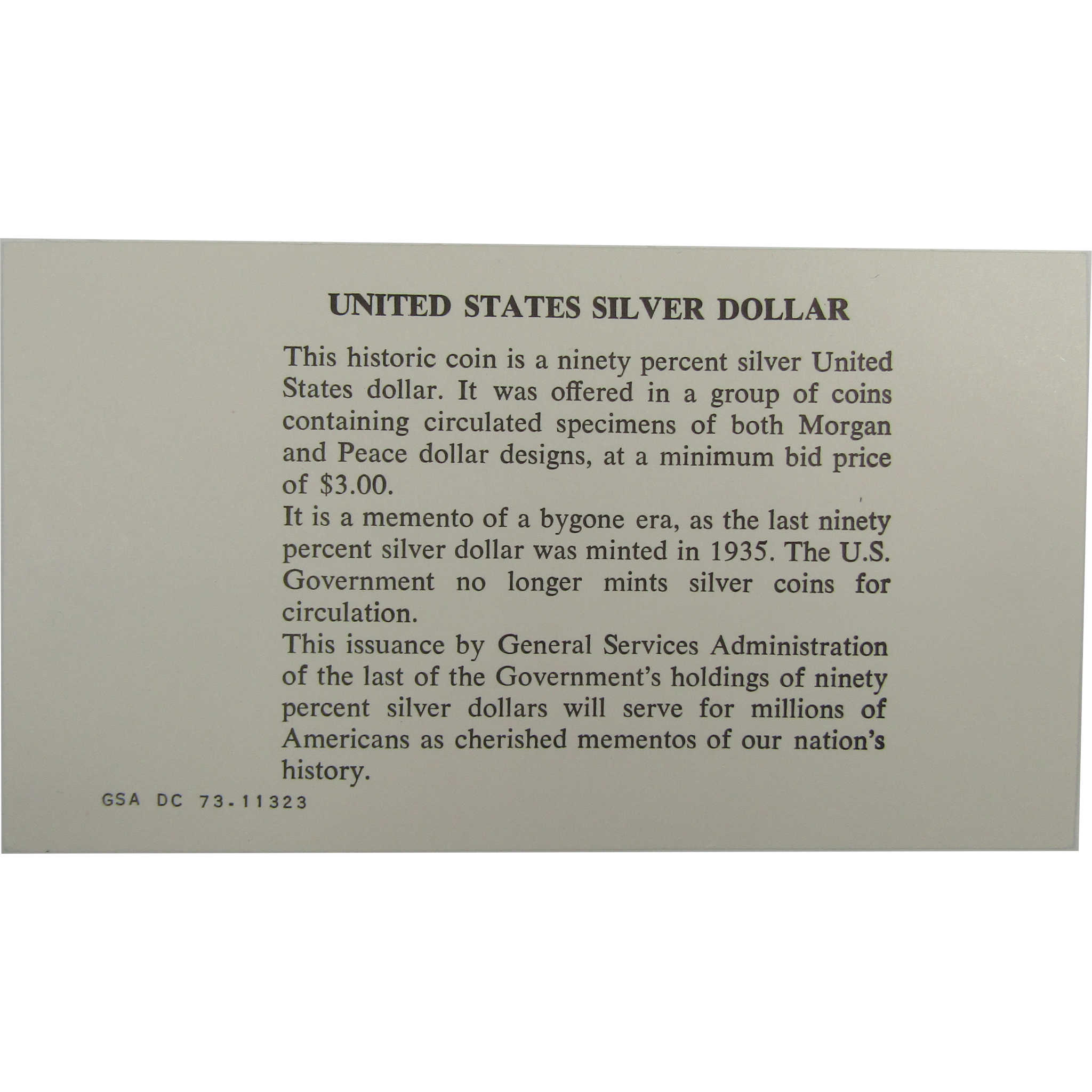 1884 GSA Morgan Dollar VF Very Fine Silver OGP Soft Pack SKU:CPC0964 - Morgan coin - Morgan silver dollar - Morgan silver dollar for sale - Profile Coins & Collectibles