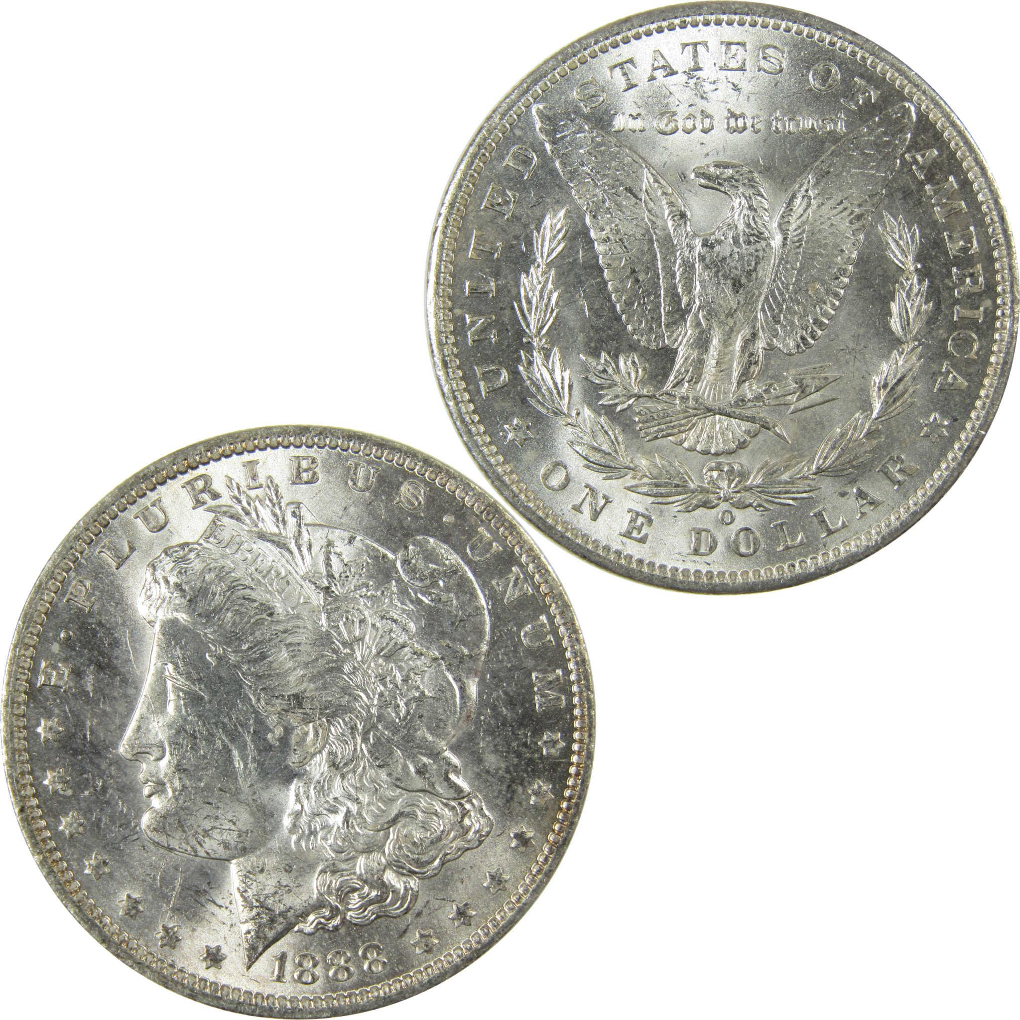 1888 O Morgan Silver Dollar Uncirculated Mint State $1 Coin SKU:I27685 - Morgan coin - Morgan silver dollar - Morgan silver dollar for sale - Profile Coins & Collectibles