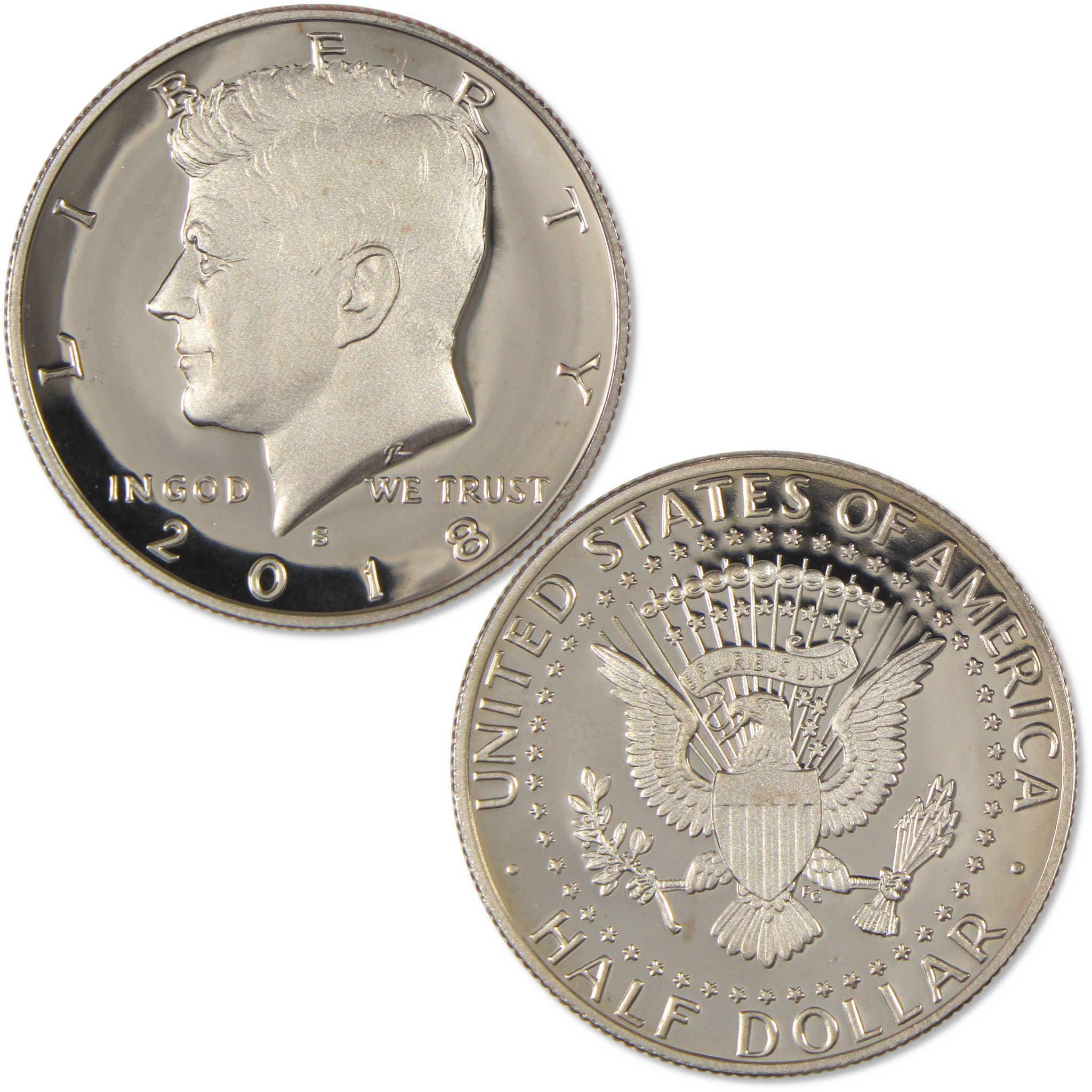 2018 S Kennedy Half Dollar Choice Proof Clad 50c Coin
