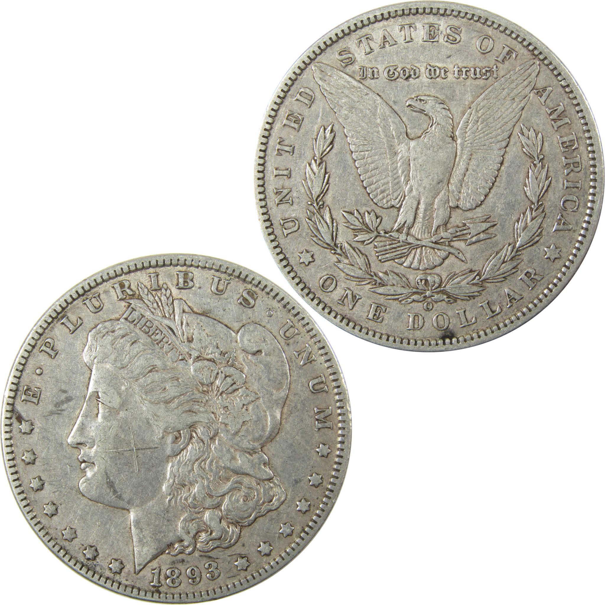 1893 O Morgan Silver Dollar XF EF Extremely Fine Details SKU:CP1390 - Morgan coin - Morgan silver dollar - Morgan silver dollar for sale - Profile Coins & Collectibles