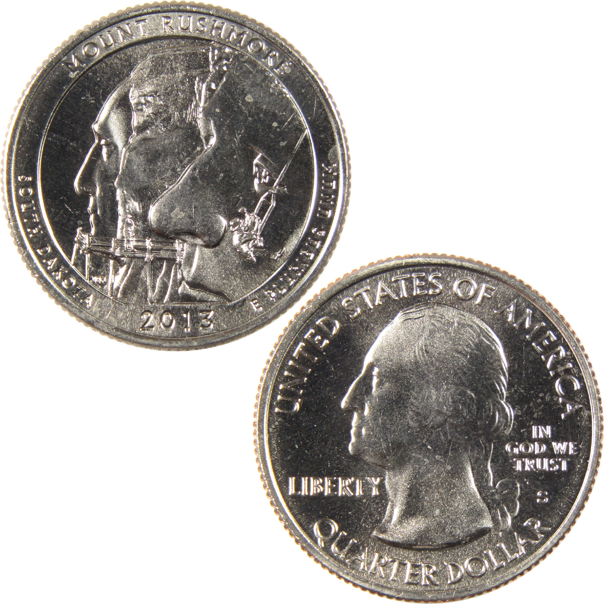 2013 S Mount Rushmore National Park Quarter BU Uncirculated Clad 25c
