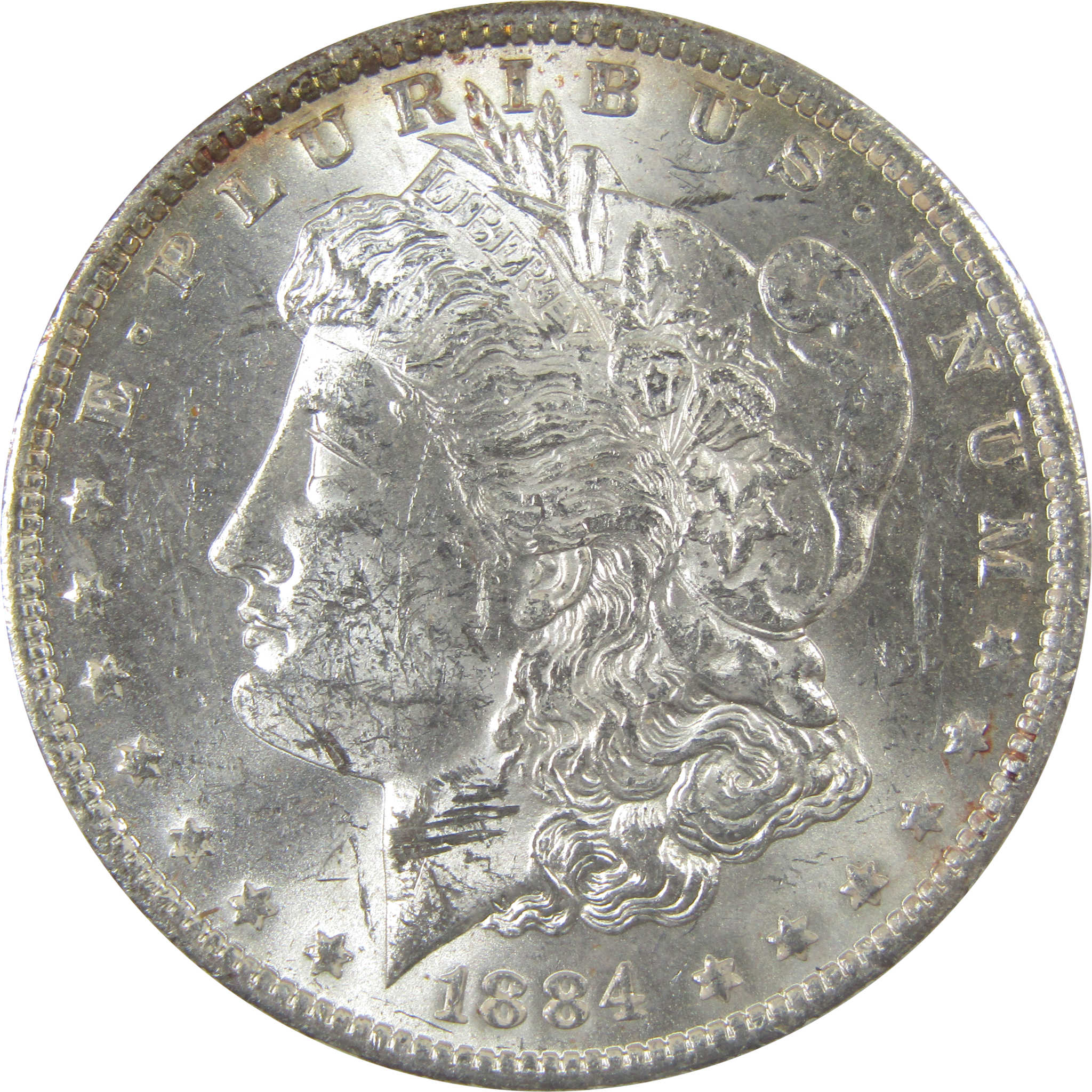 1884 O Morgan Silver Dollar Uncirculated Mint State $1 Coin SKU:I23893