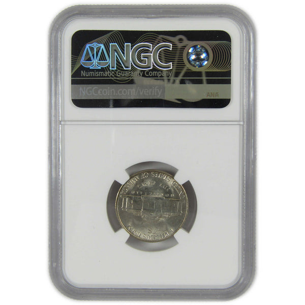 1945 S Jefferson Wartime Silver Nickel MS 66 NGC 5c Coin SKU:I28832