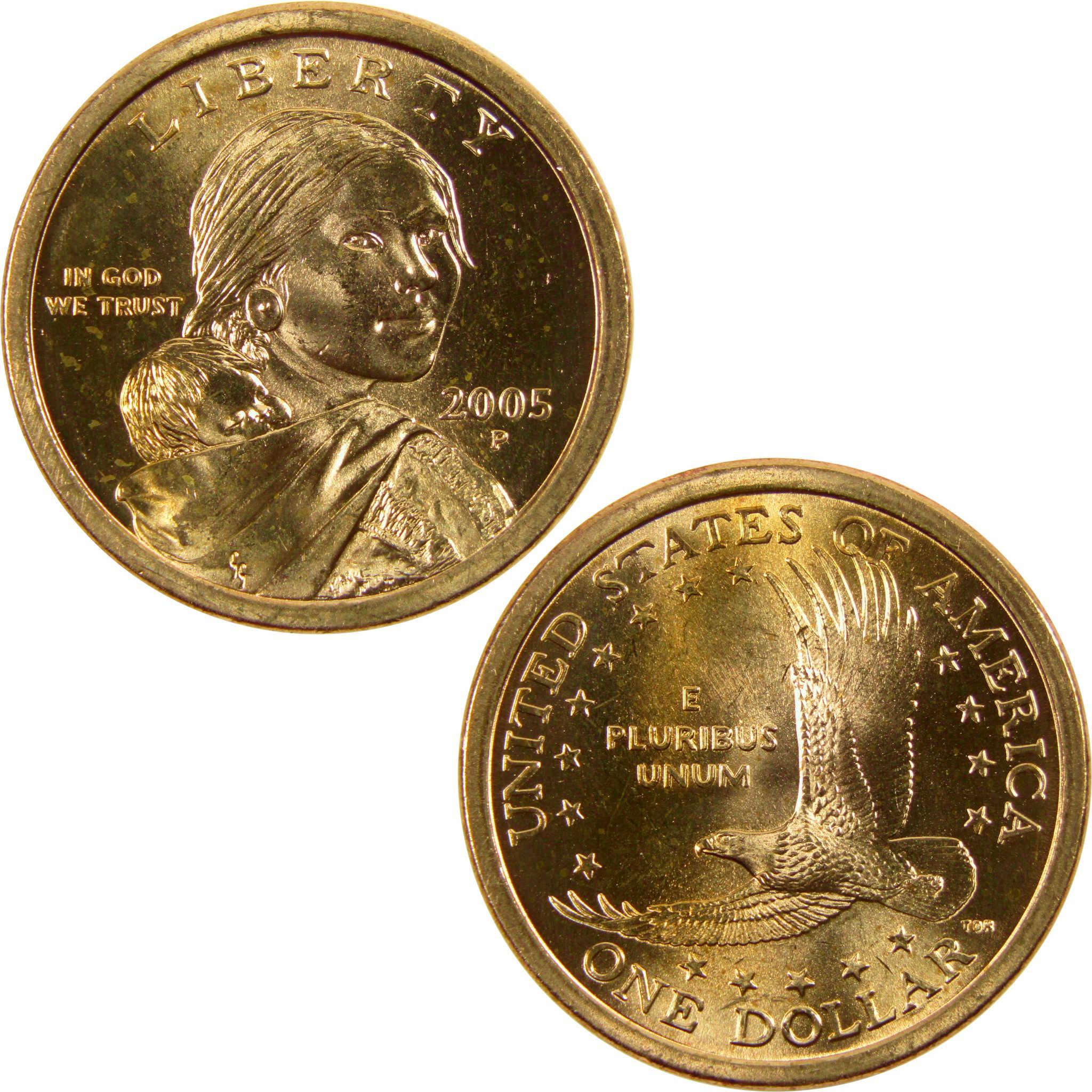 2005 P Sacagawea Native American Dollar BU Uncirculated $1 Coin