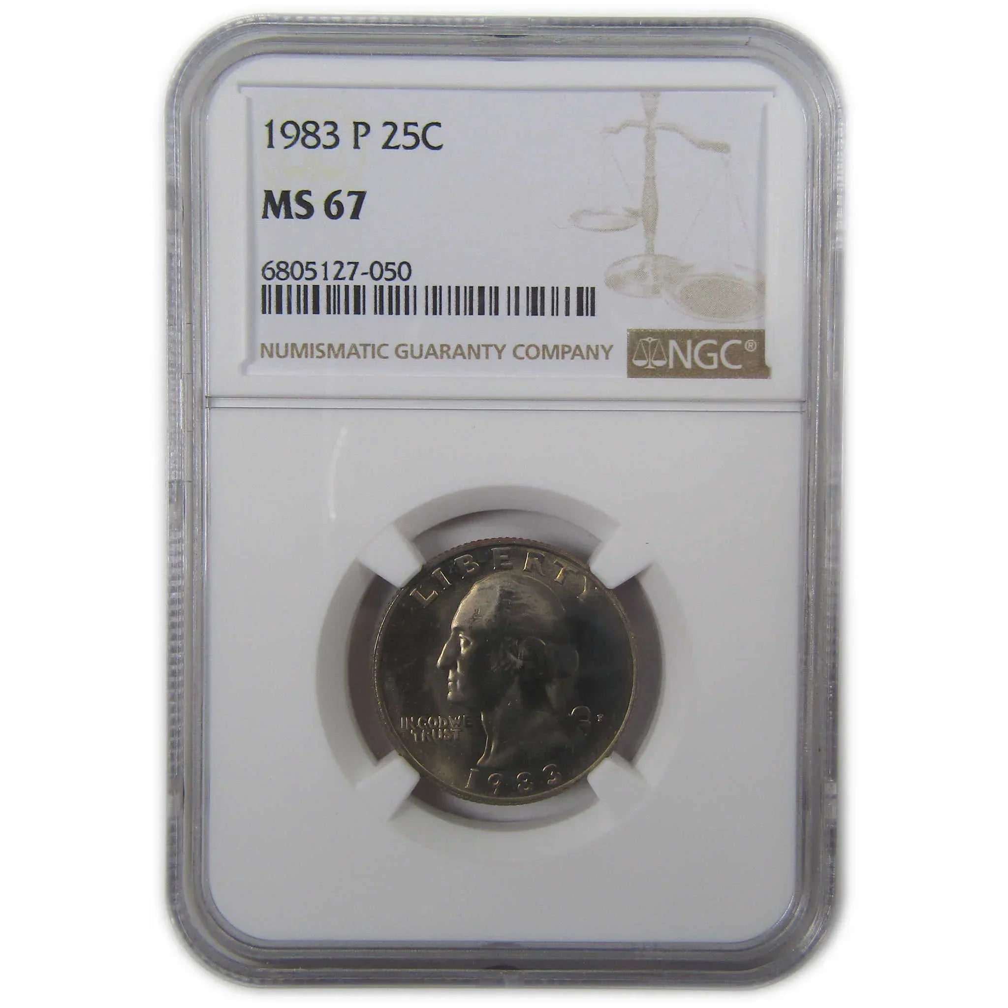 1983 P Washington Clad Quarter MS 67 NGC Uncirculated SKU:I24420