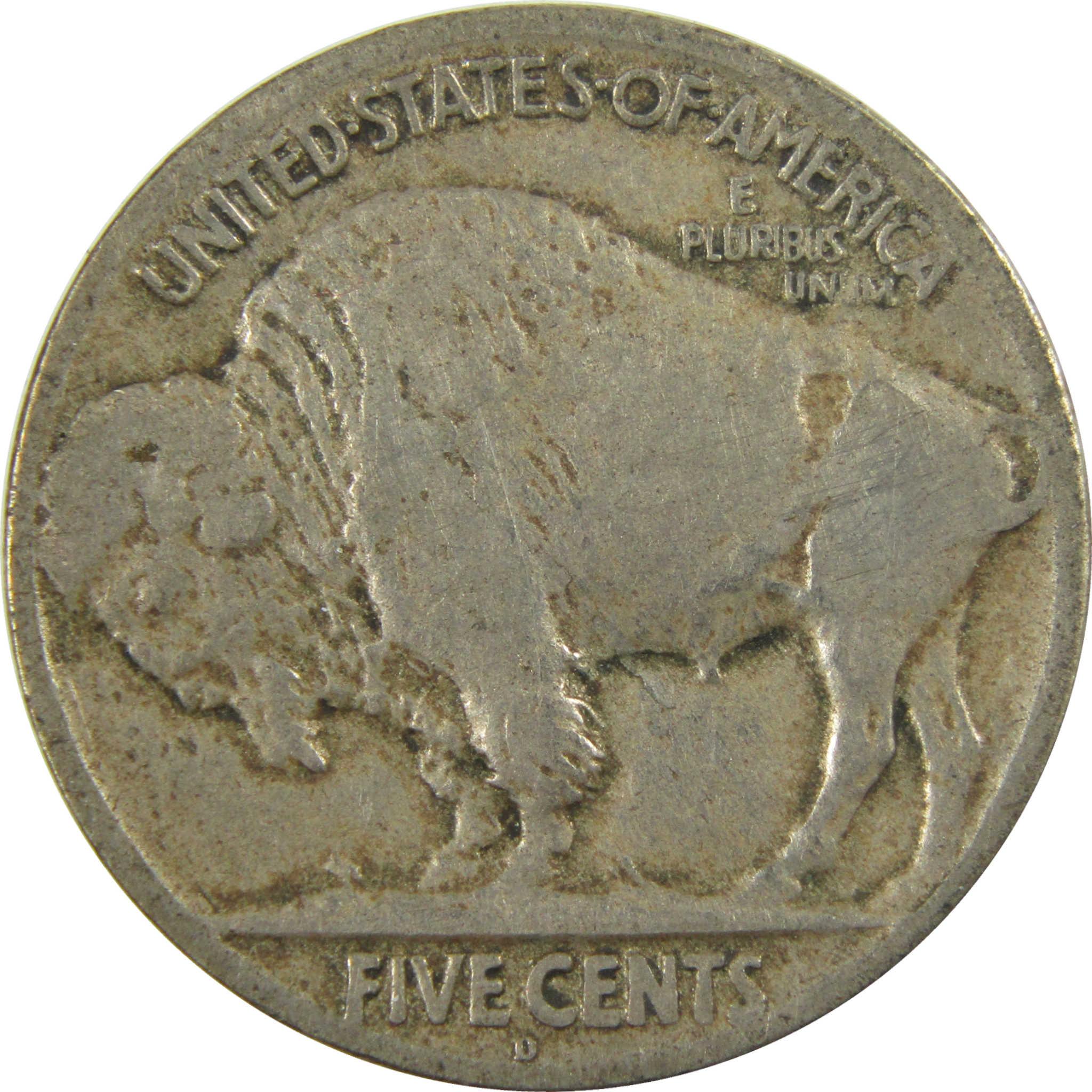 1920 D Indian Head Buffalo Nickel VG Very Good 5c Coin SKU:I28216